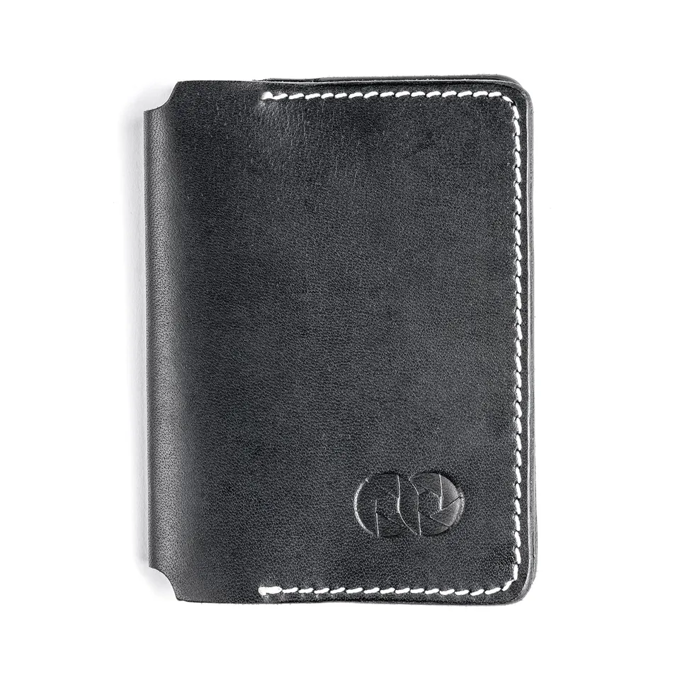 COOPH Leather Card Holder Kartenetui Leder Schwarz SD