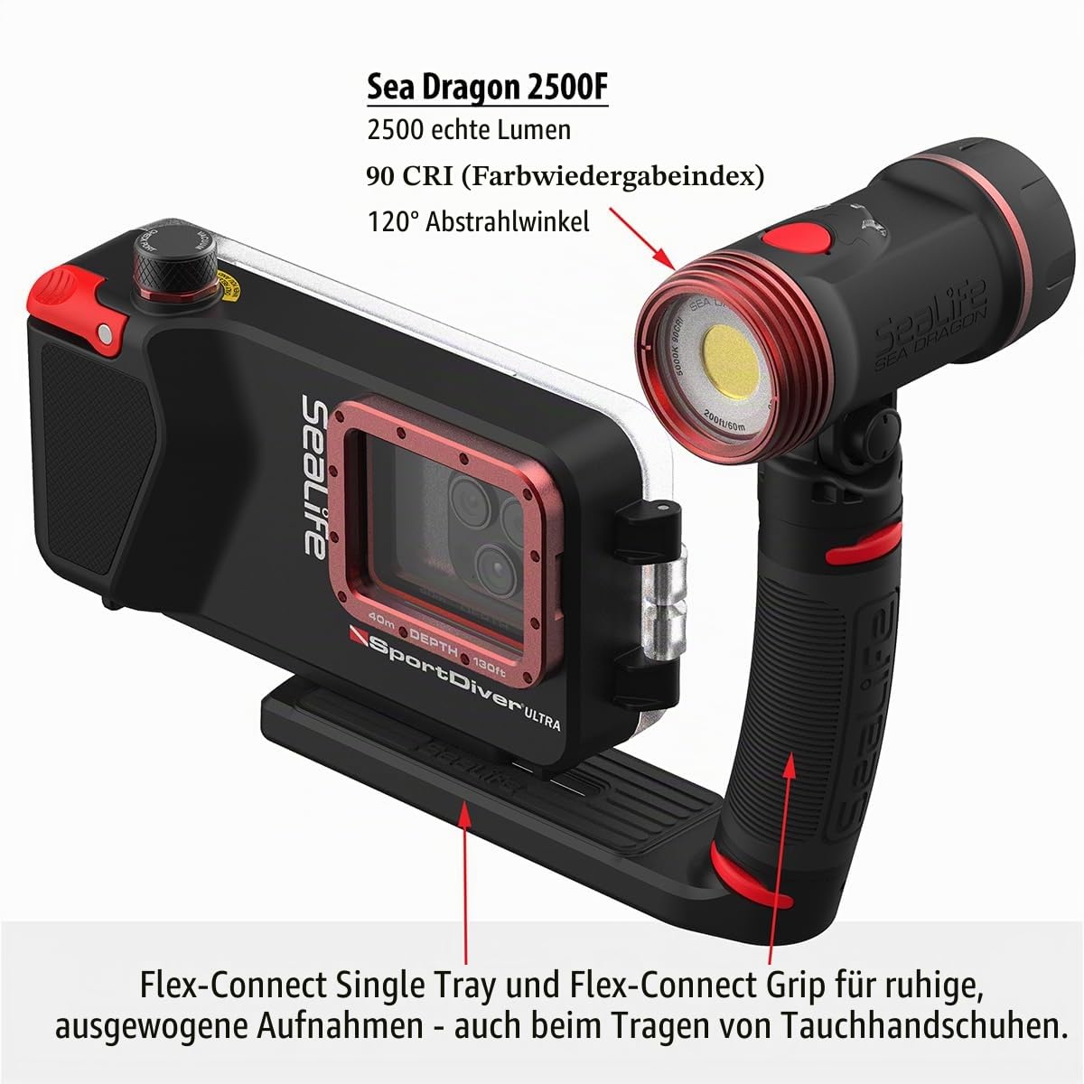 SeaLife SportDiver Ultra Set Sea Dragon 2500 Smartphone