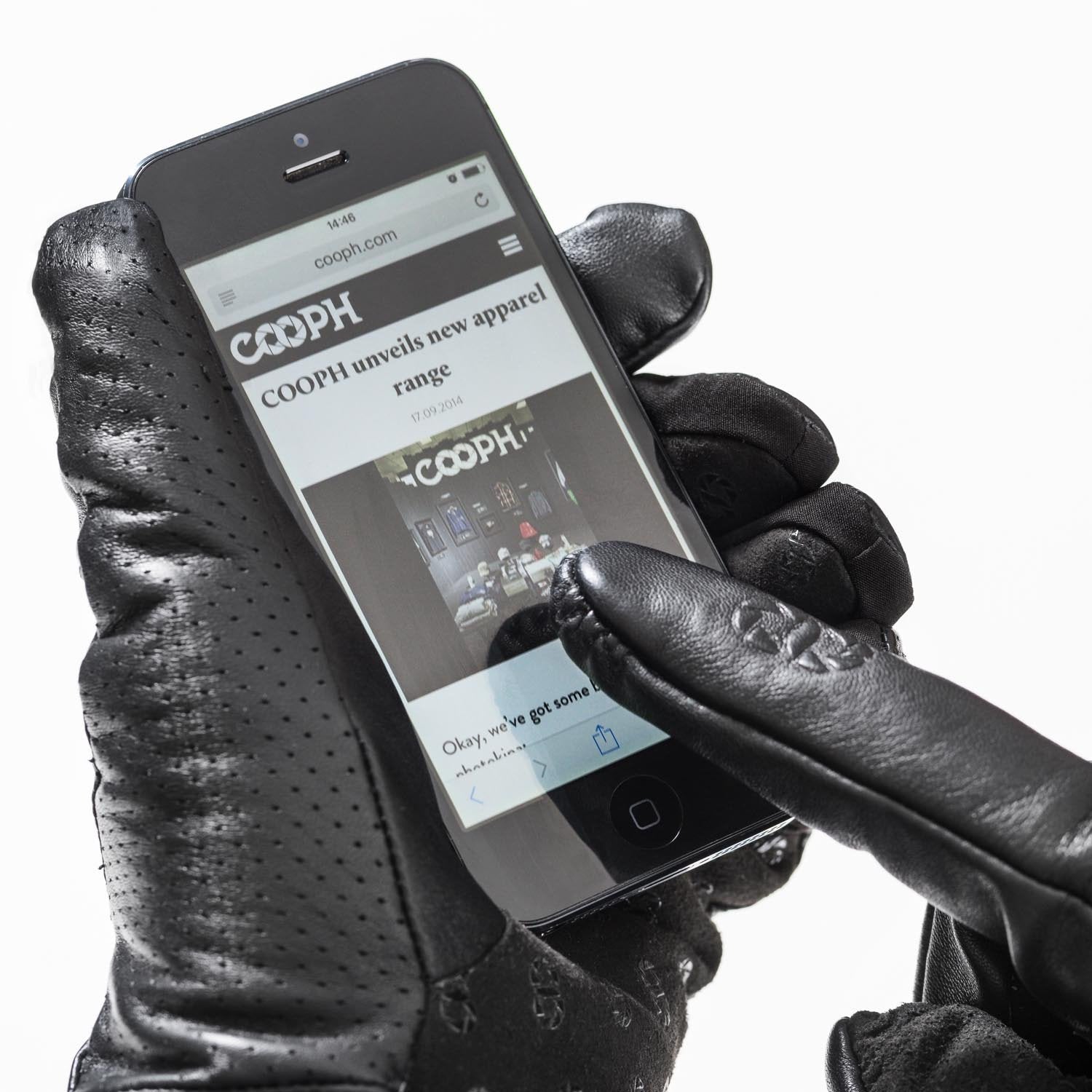 COOPH Original Photo Glove Fotohandschuhe Schwarz Leder