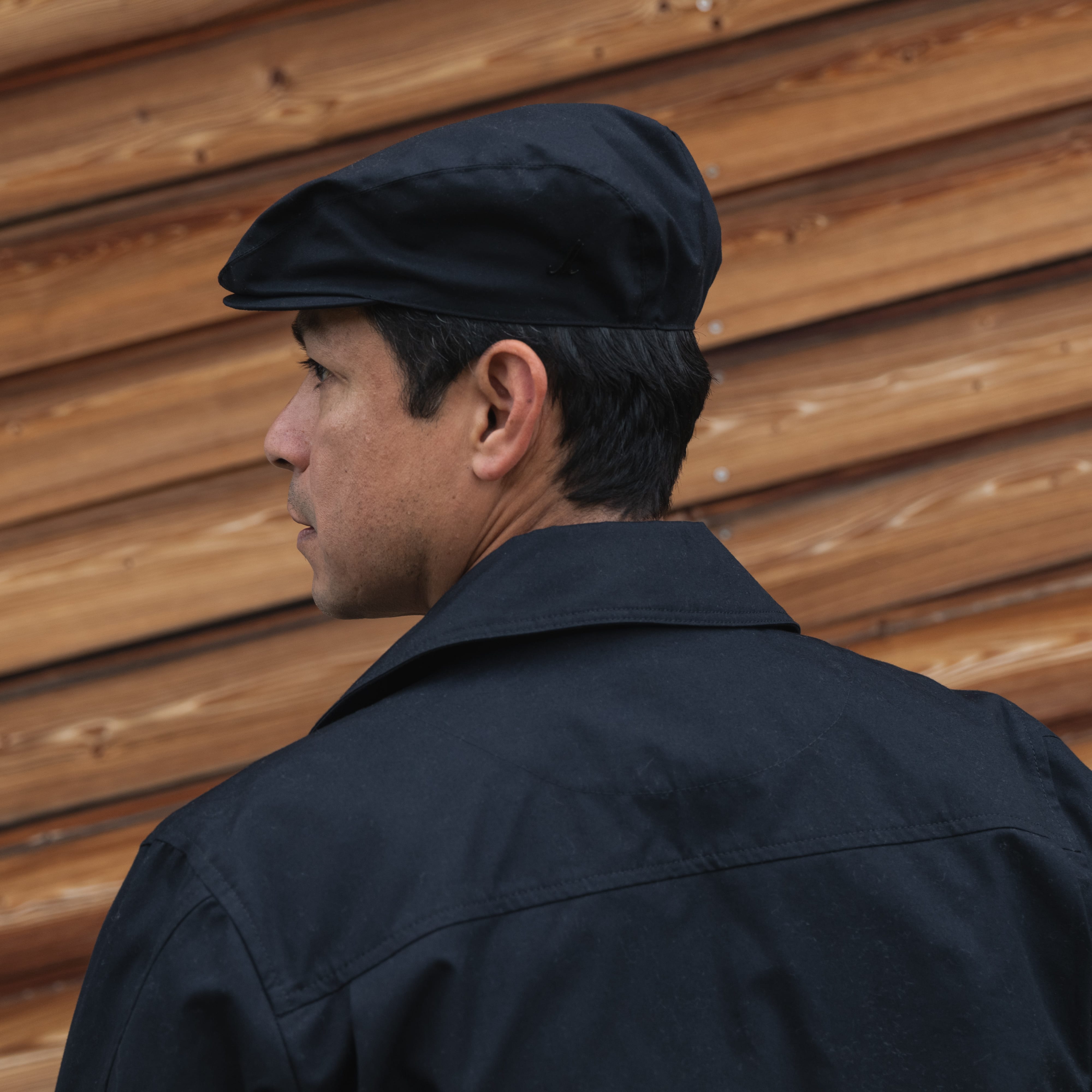 COOPH Field Flatcap Schiebermütze Baumwolle Schwarz