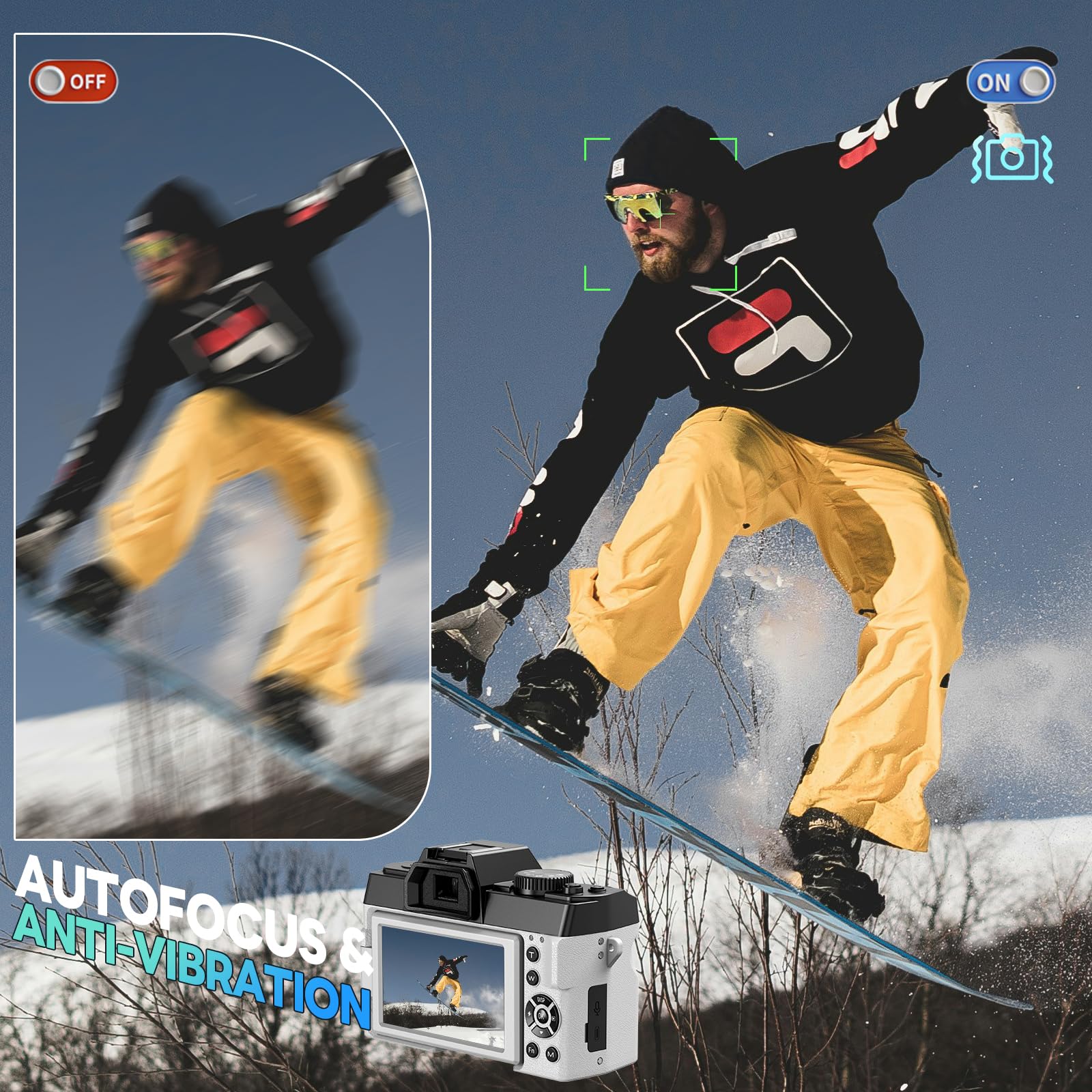 NBD Digital Camera 8K Digitalkamera 64MP Weiß