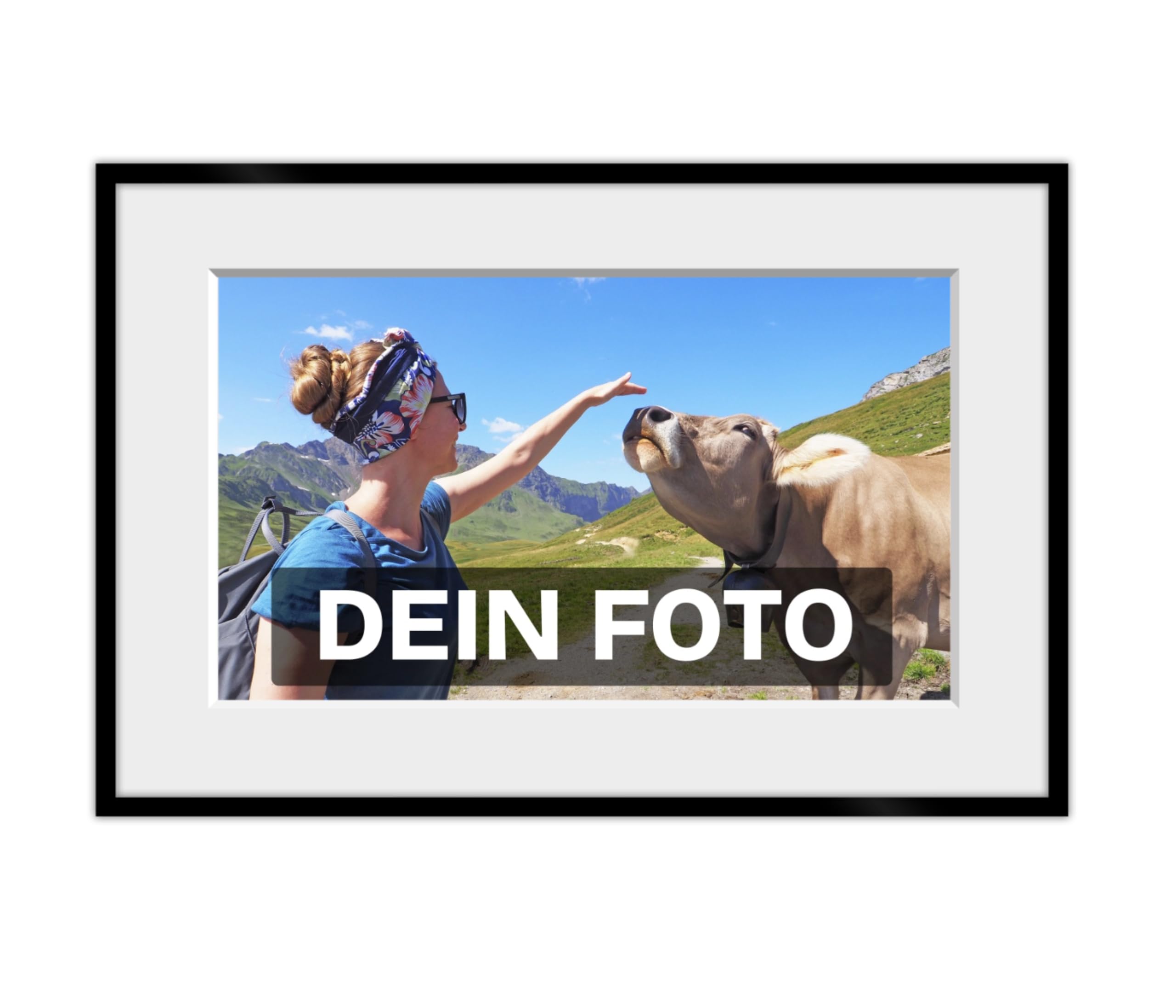 Pixum Bild im Rahmen Poster Silber 60x40 Querformat