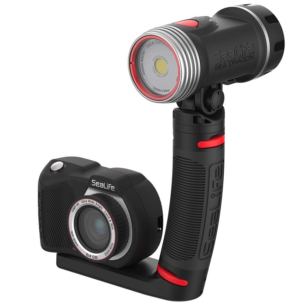 SeaLife Sea Dragon 2000F Videolicht 2000 Lumen Set Tray