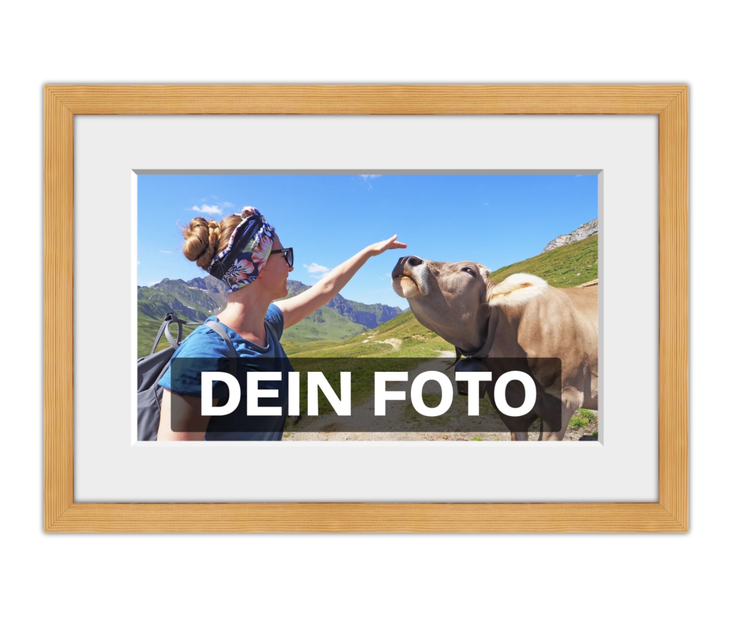 Pixum Bild im Rahmen Poster Eiche 30x20 Hochformat