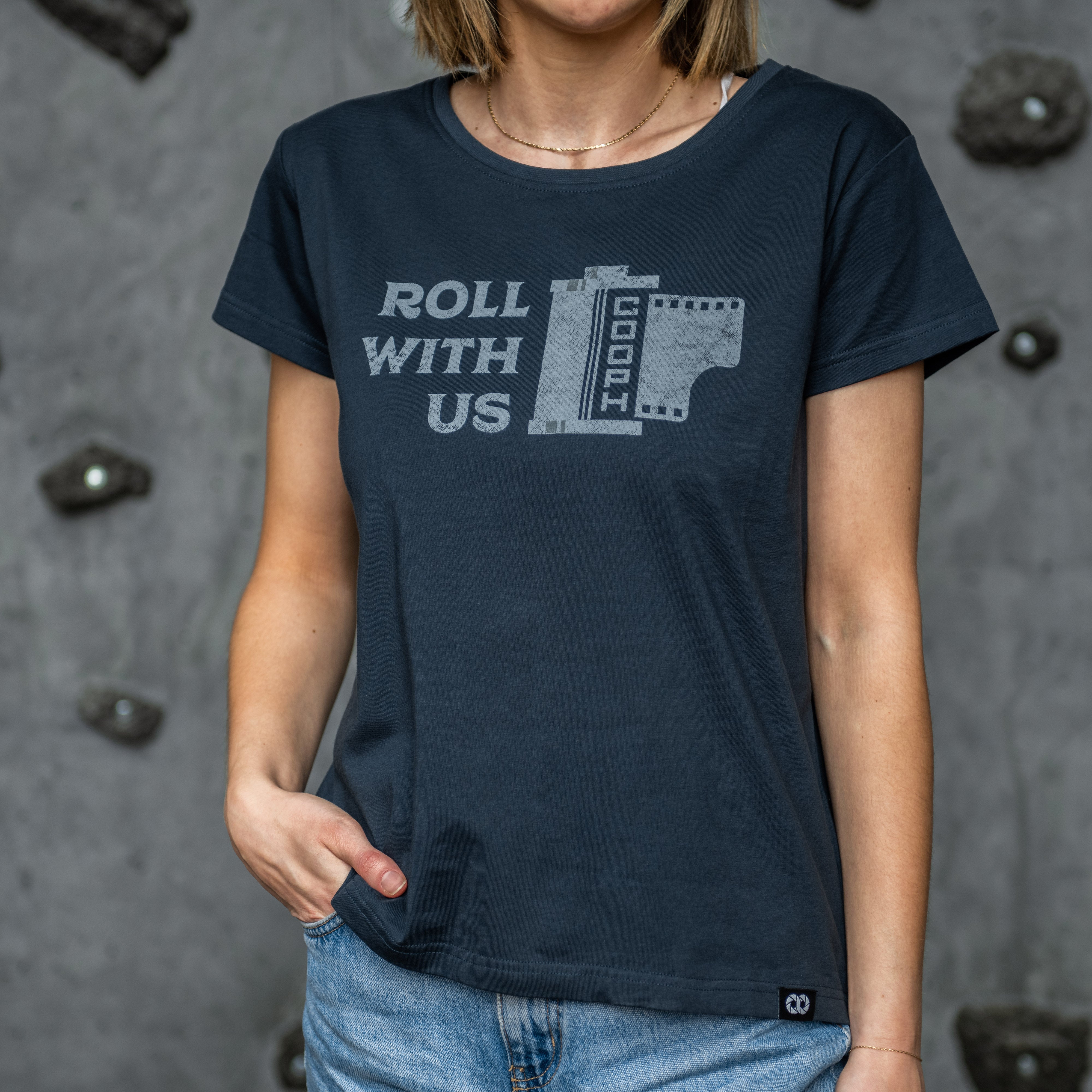 COOPH ROLL WITH US T-Shirt Größe M Print schwarz