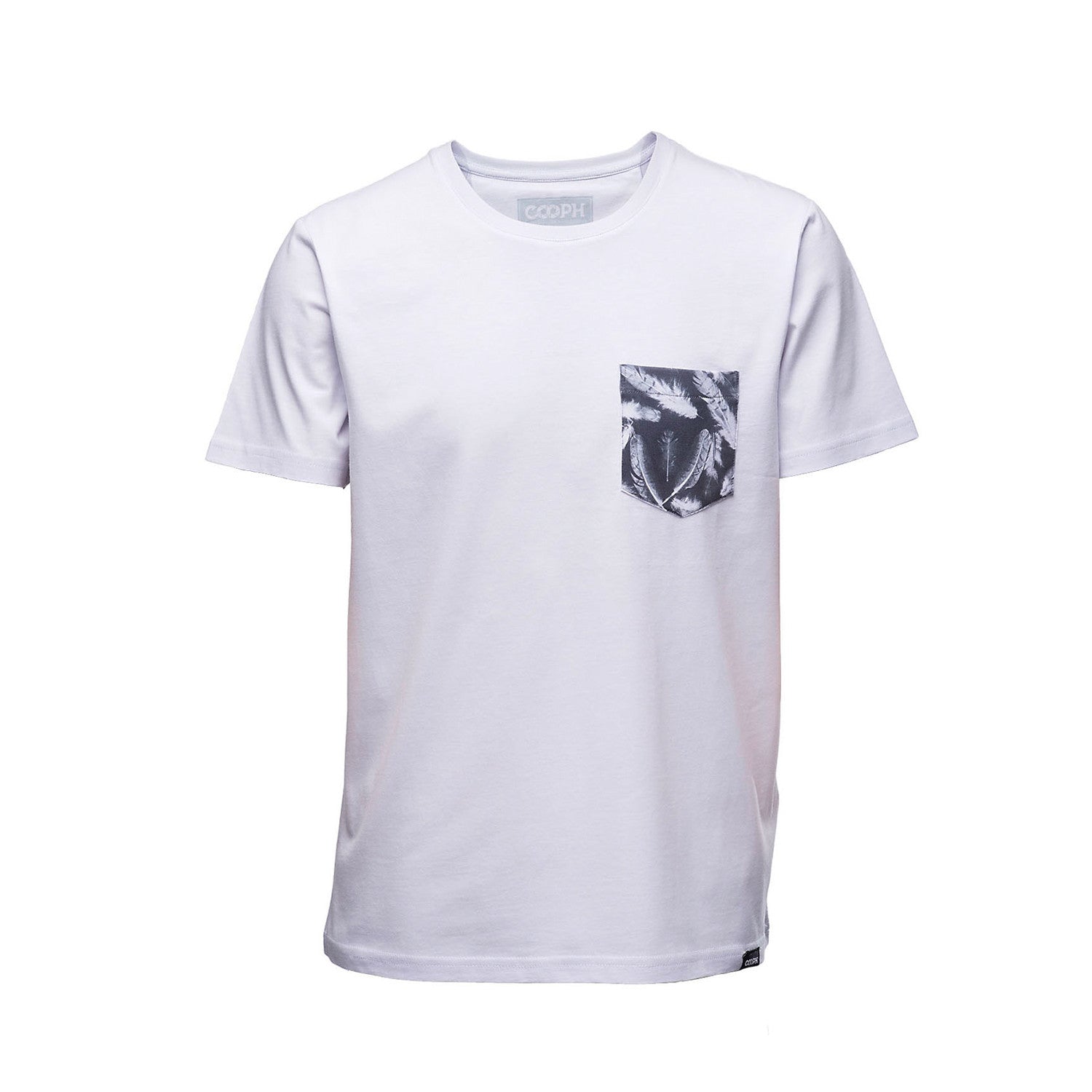 COOPH CYANOTYPE Pocket T-Shirt Herren Mikrofaser-Tasche
