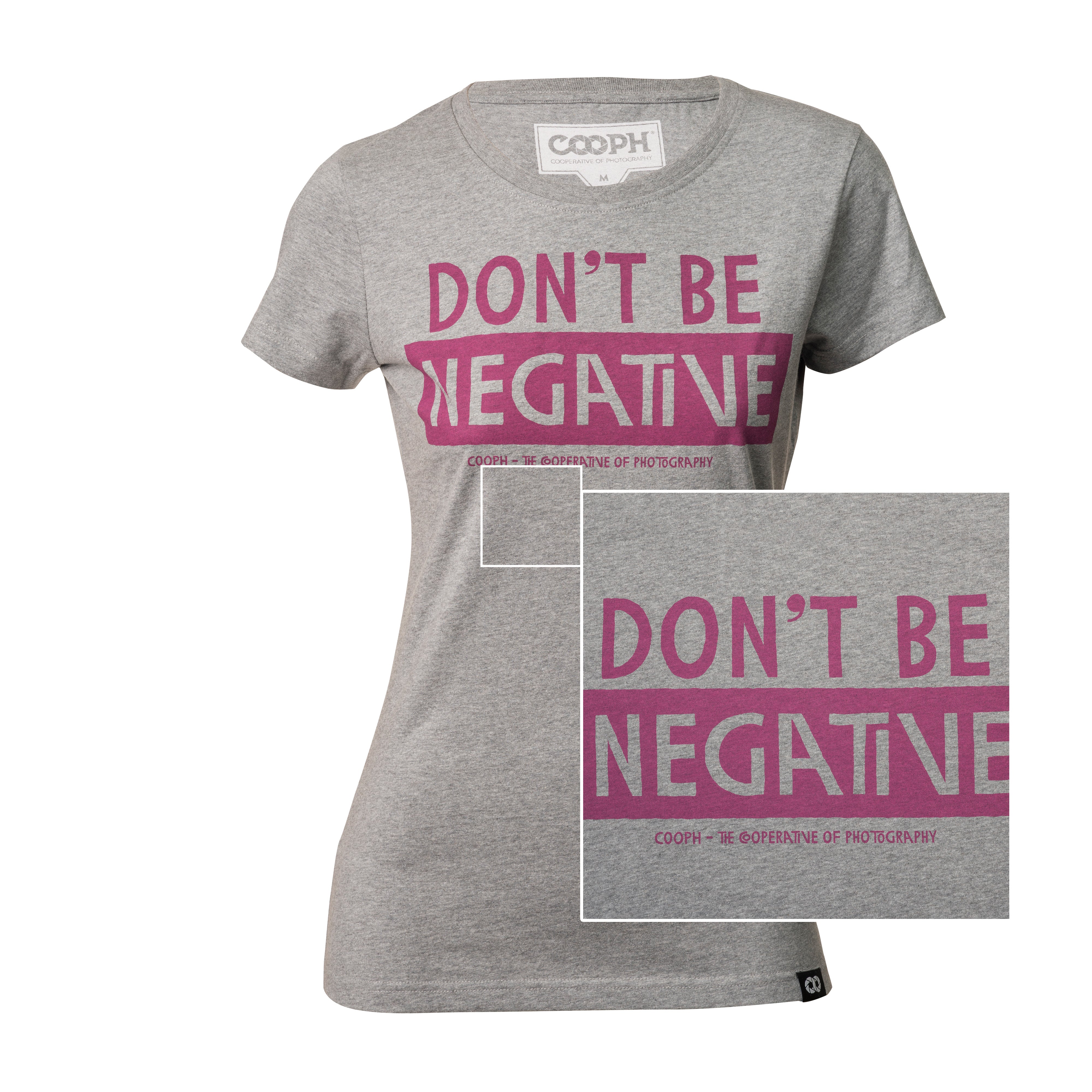 COOPH Don't Be T-Shirt Grau M Damen-Print
