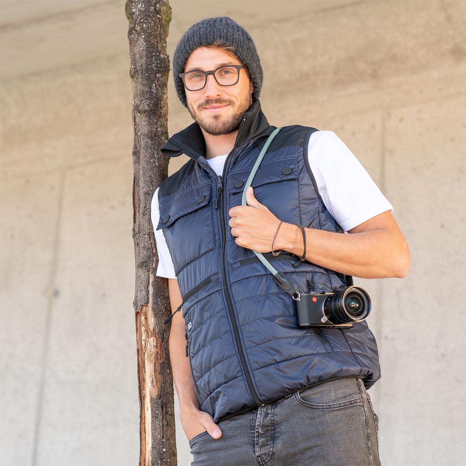 COOPH Heatable Photo Vest Fotoweste Navy Gr. M