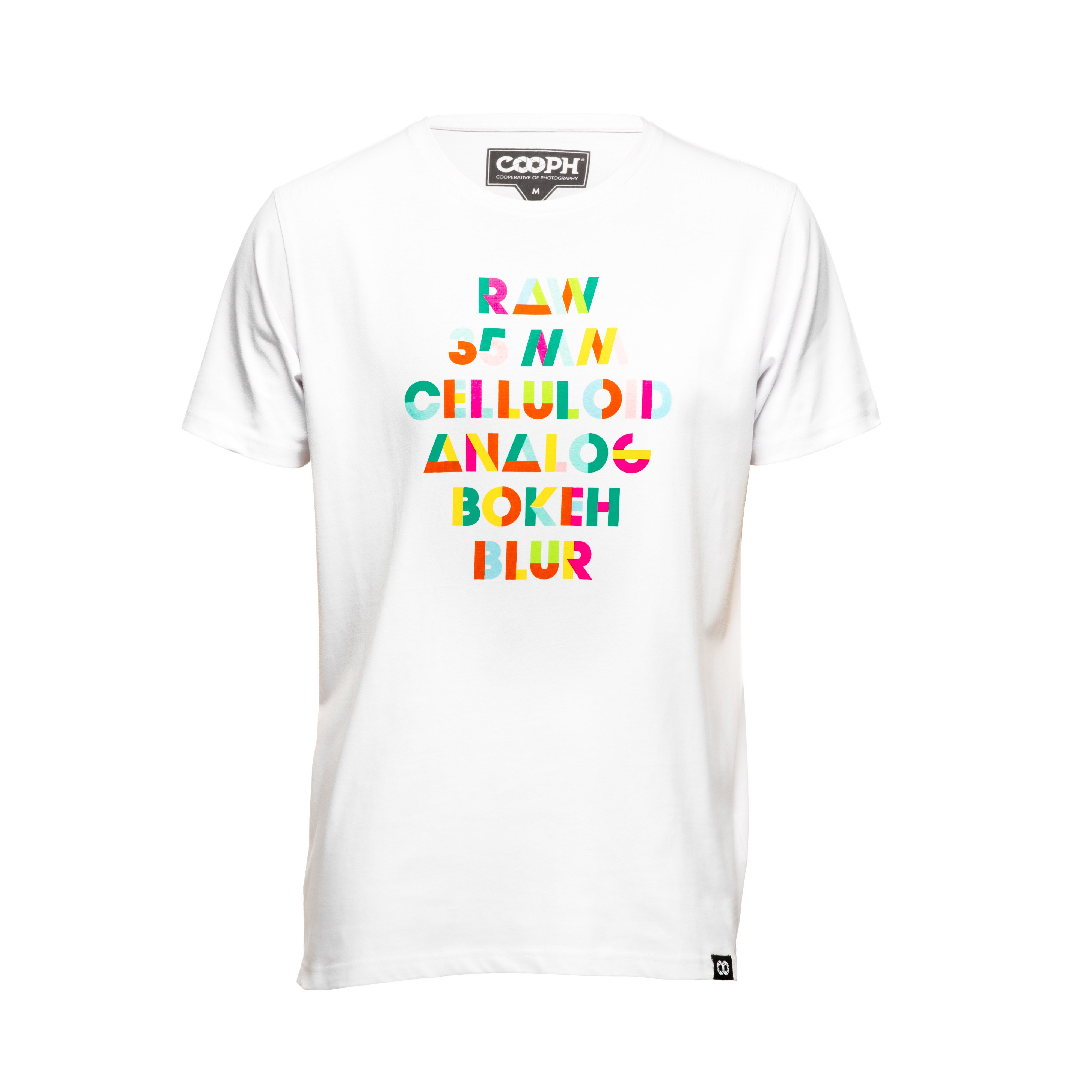 COOPH ANALOG T-Shirt Fotografen gelber Print klassisch