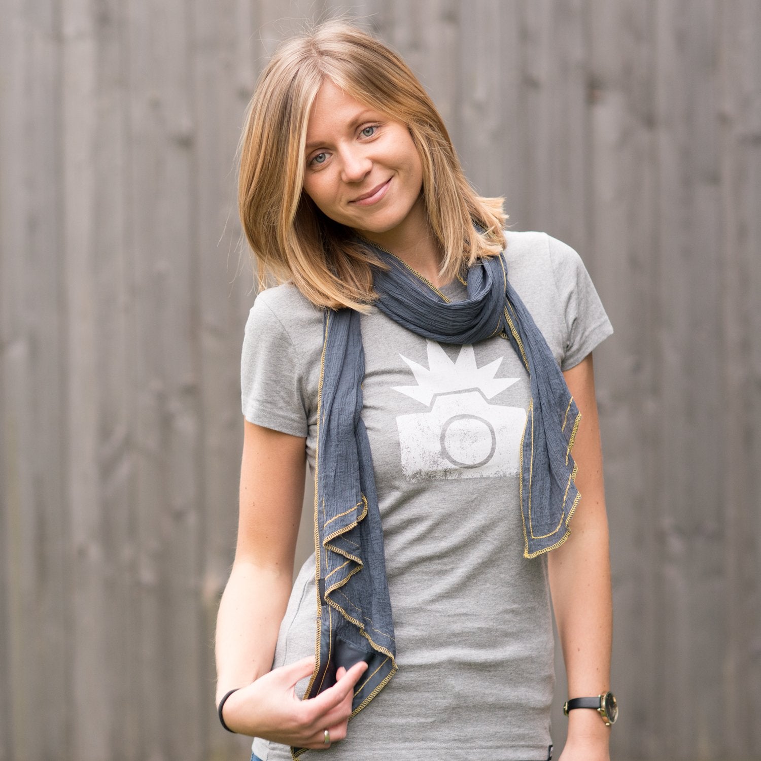 COOPH Scarves Scarf ORIGINAL Schal Grau Mikrofaser