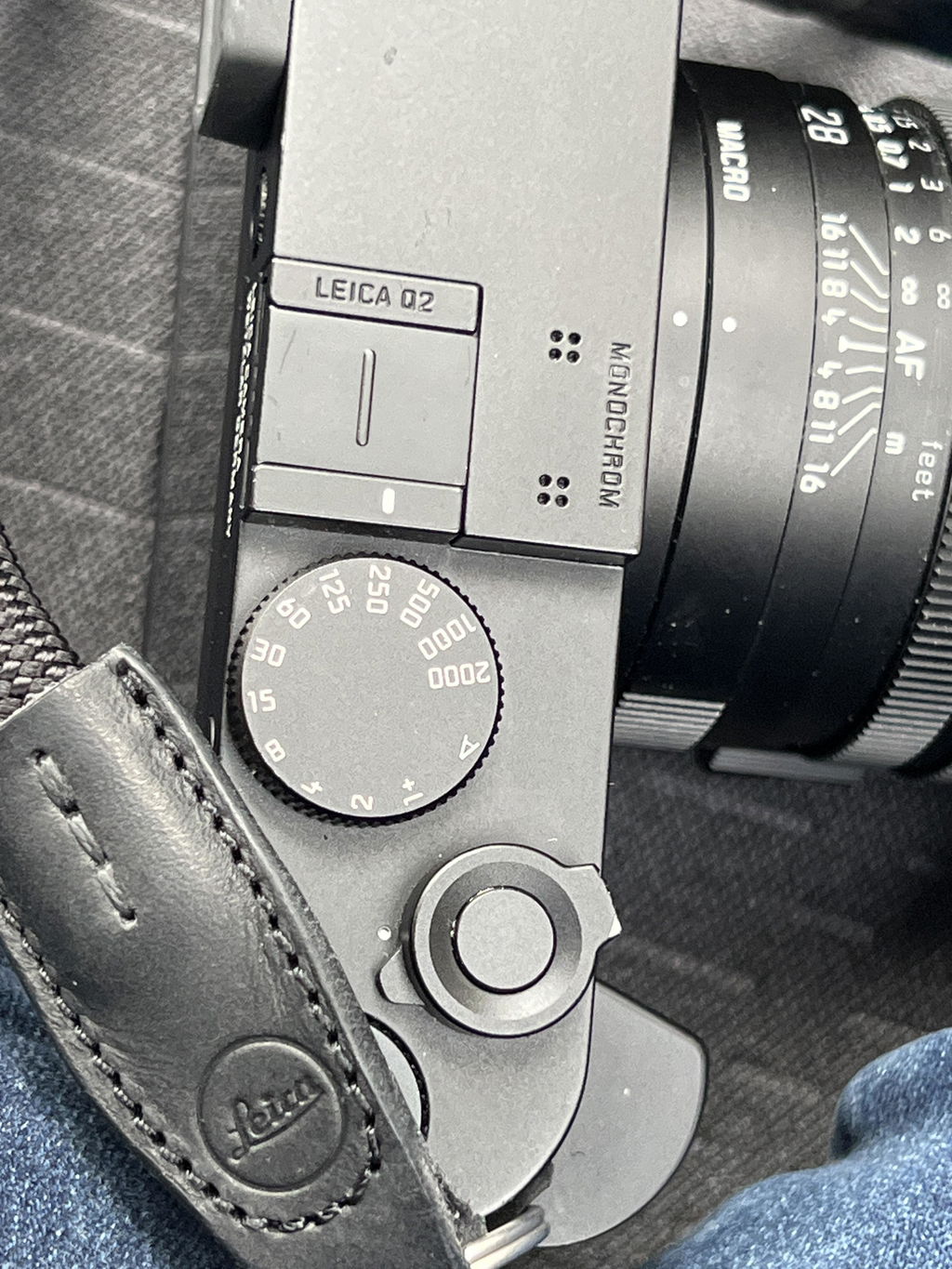 COOPH Leica Rope Strap Kameragurt Schwarz 100 cm Stahlring