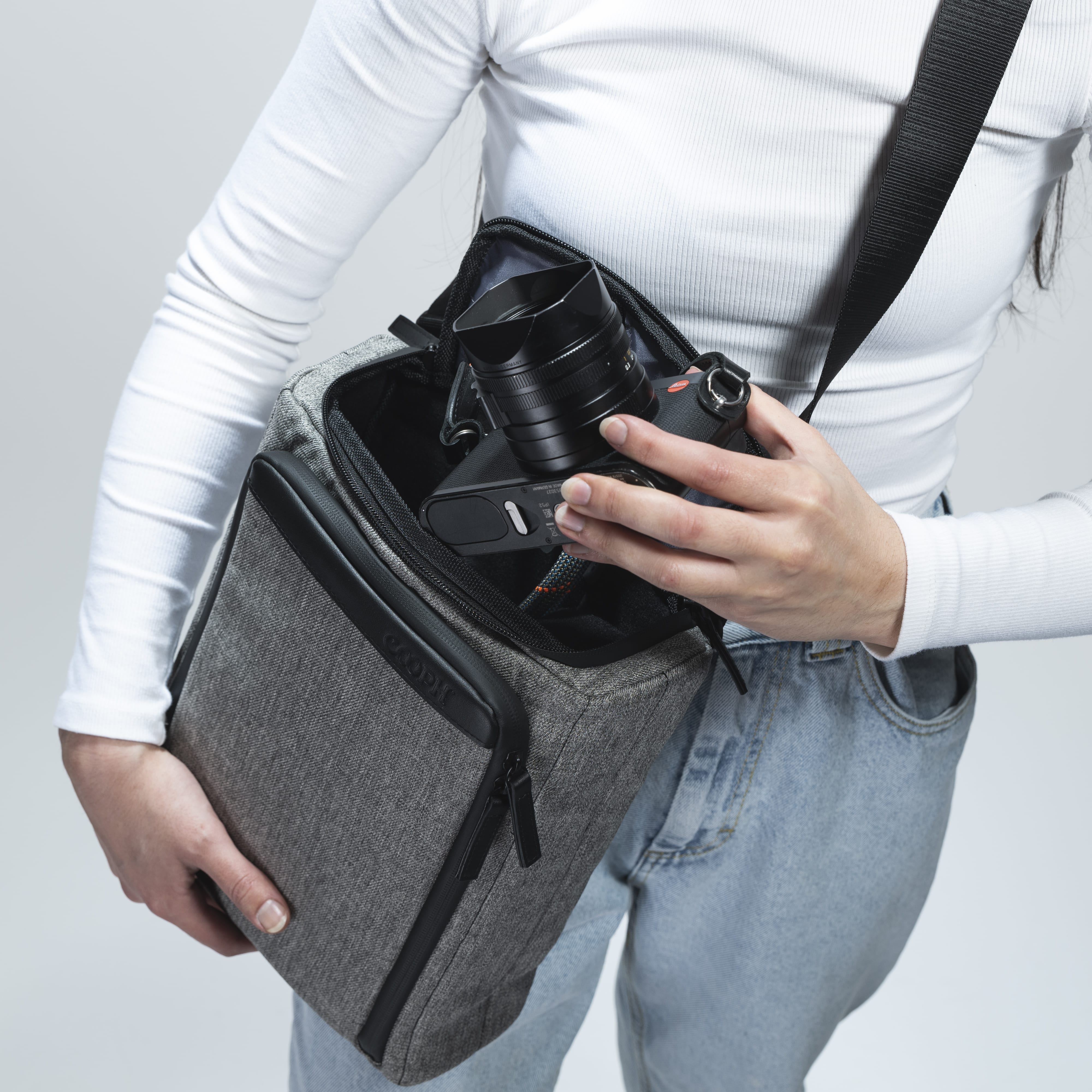 COOPH HelioFlex Camera Cube Bag Kameratasche Charcoal Black gepolstert