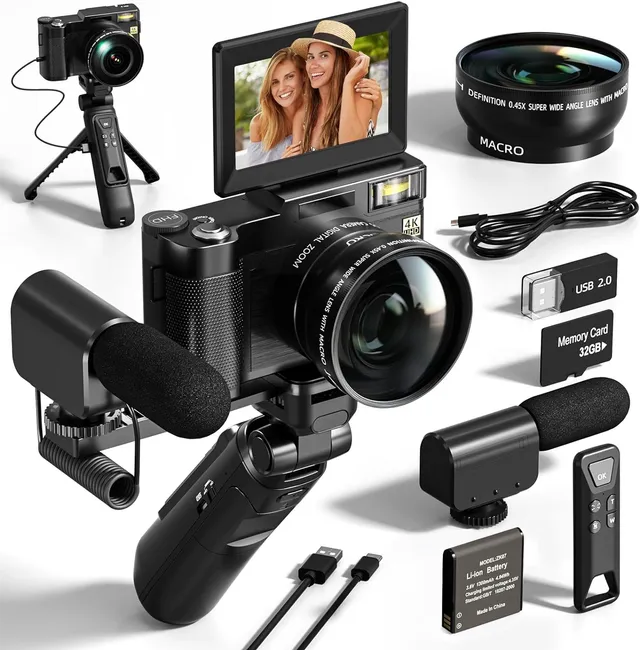 NBD Digital Camera V01 Digitalkamera 4K 48MP WiFi Flipscreen