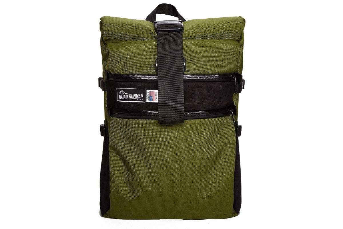 Road Runner Medium Roll Top 22L Rucksack Black Cordura