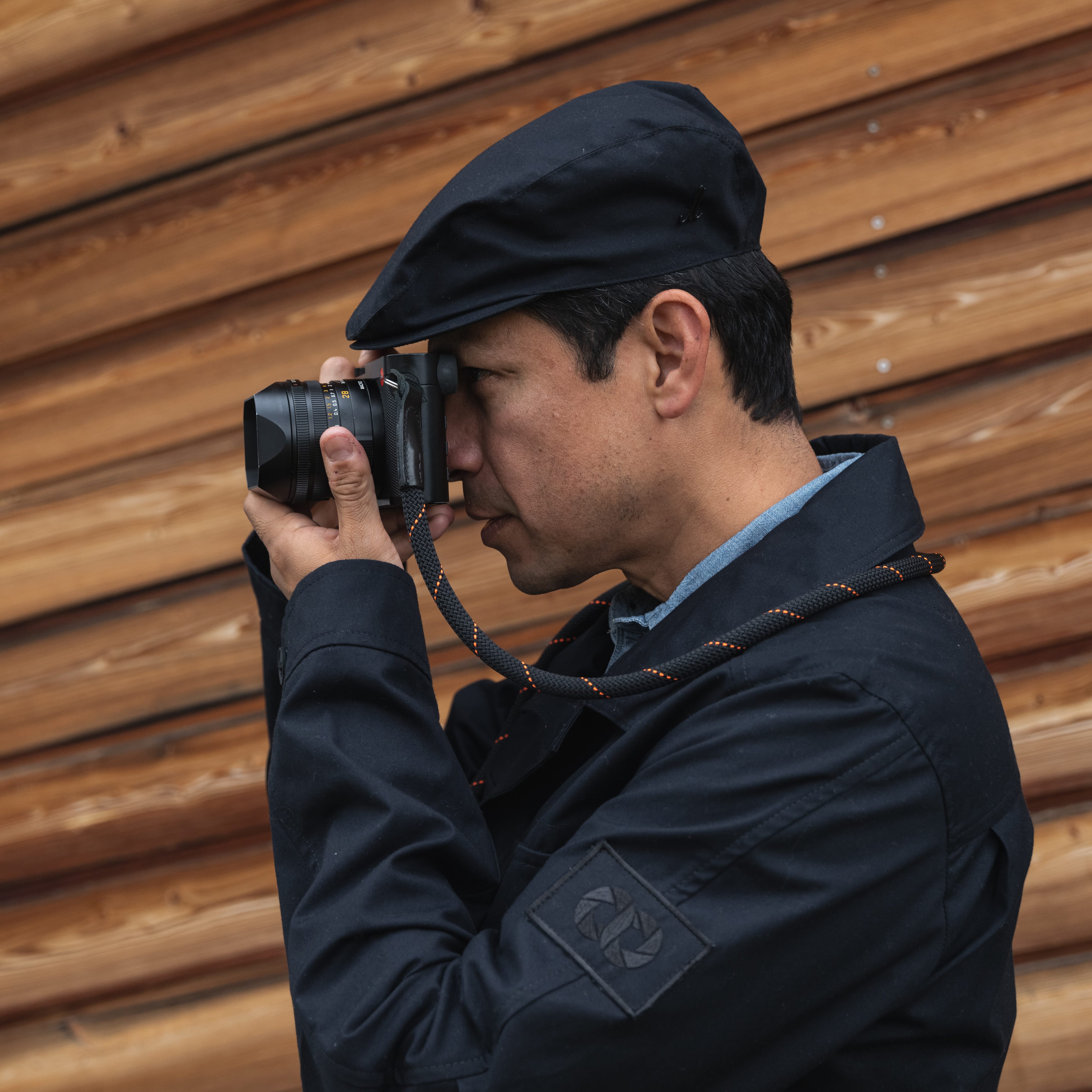 COOPH Field Flatcap Schiebermütze Baumwolle Schwarz