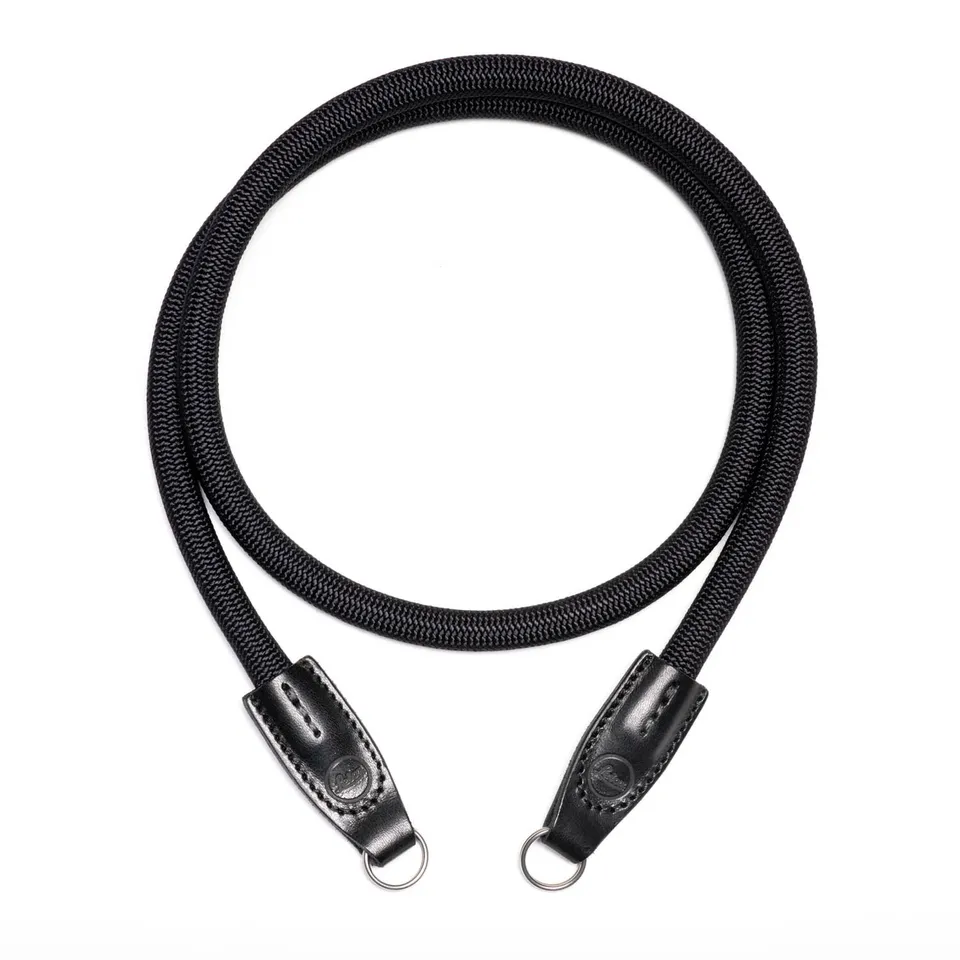COOPH Leica Rope Strap Kameragurt Schwarz 100 cm Stahlring