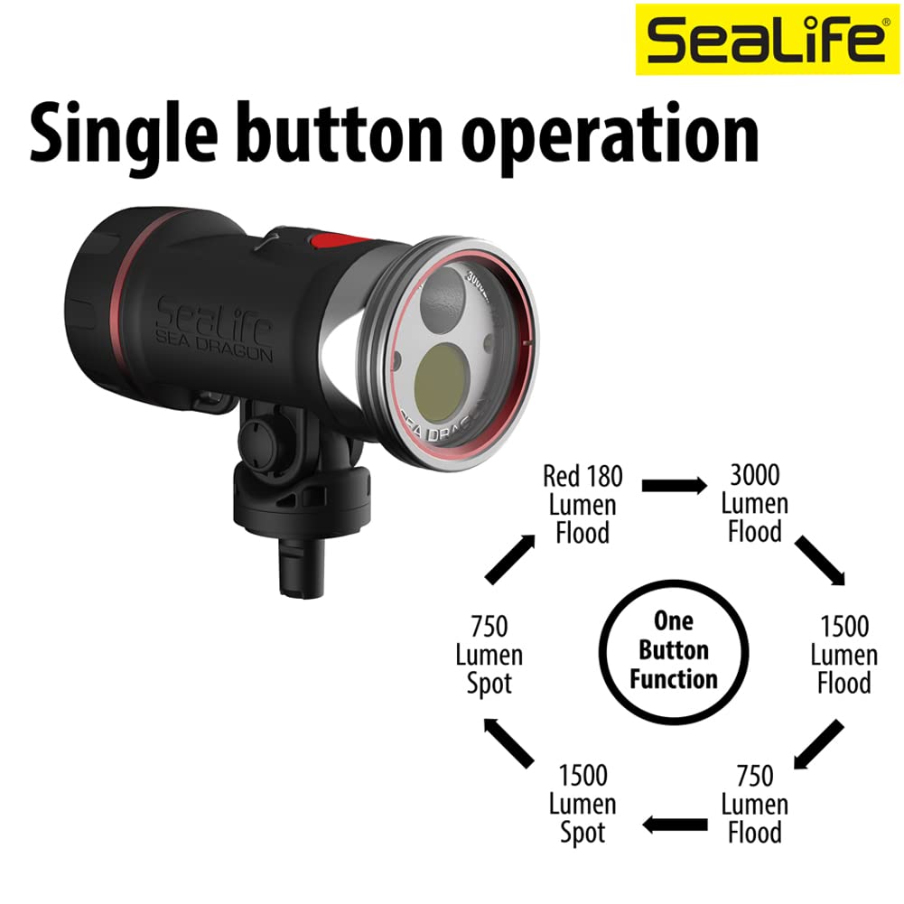 SEA LIFE Sea Dragon 3000SF Pro Dual Beam Lichtkopf 3000lm