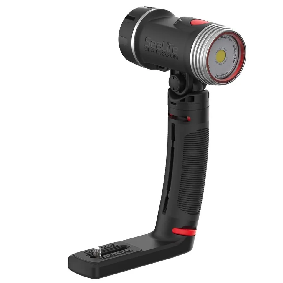 SeaLife Sea Dragon 2000F Videolicht 2000 Lumen Set Tray