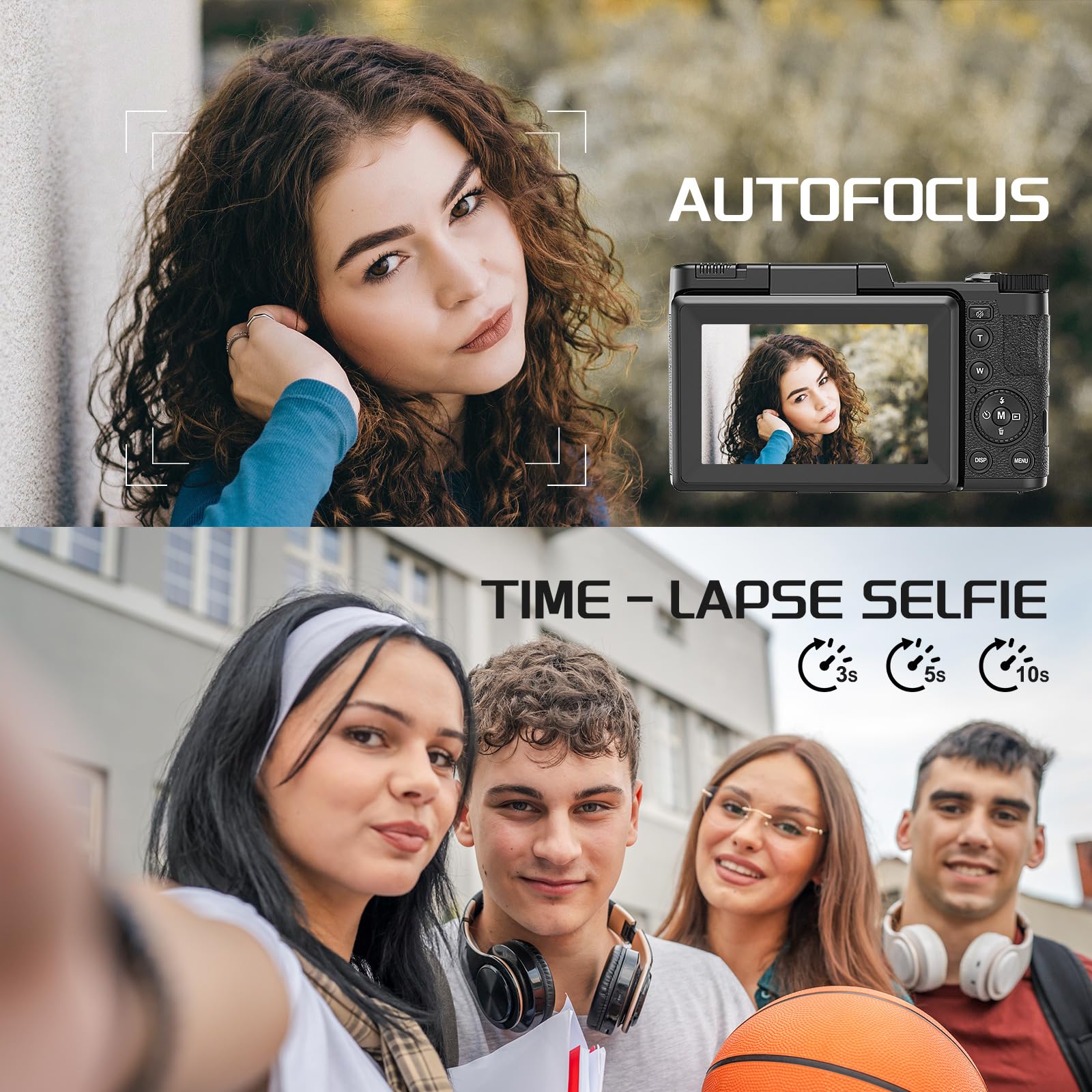 NBD Digital Camera V01 Digitalkamera 4K 48MP WiFi Flipscreen