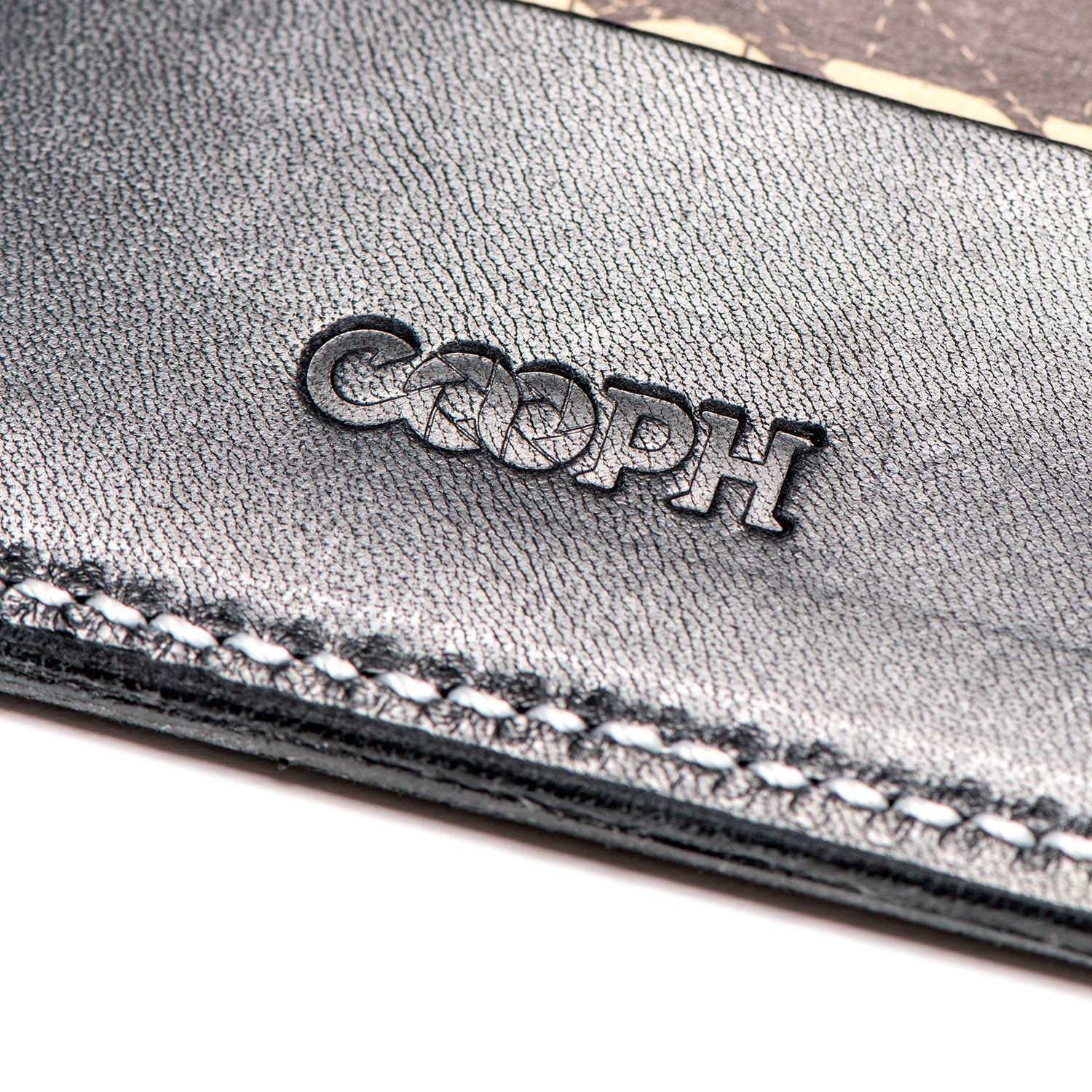 COOPH Leather Card Holder Kartenetui Leder Schwarz SD