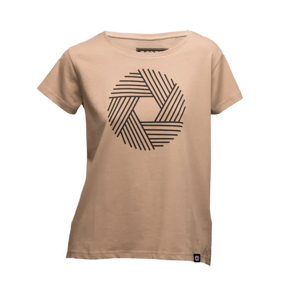 COOPH T-Shirts APERTURE T-Shirt Gelb Gr. M Blenden-Print