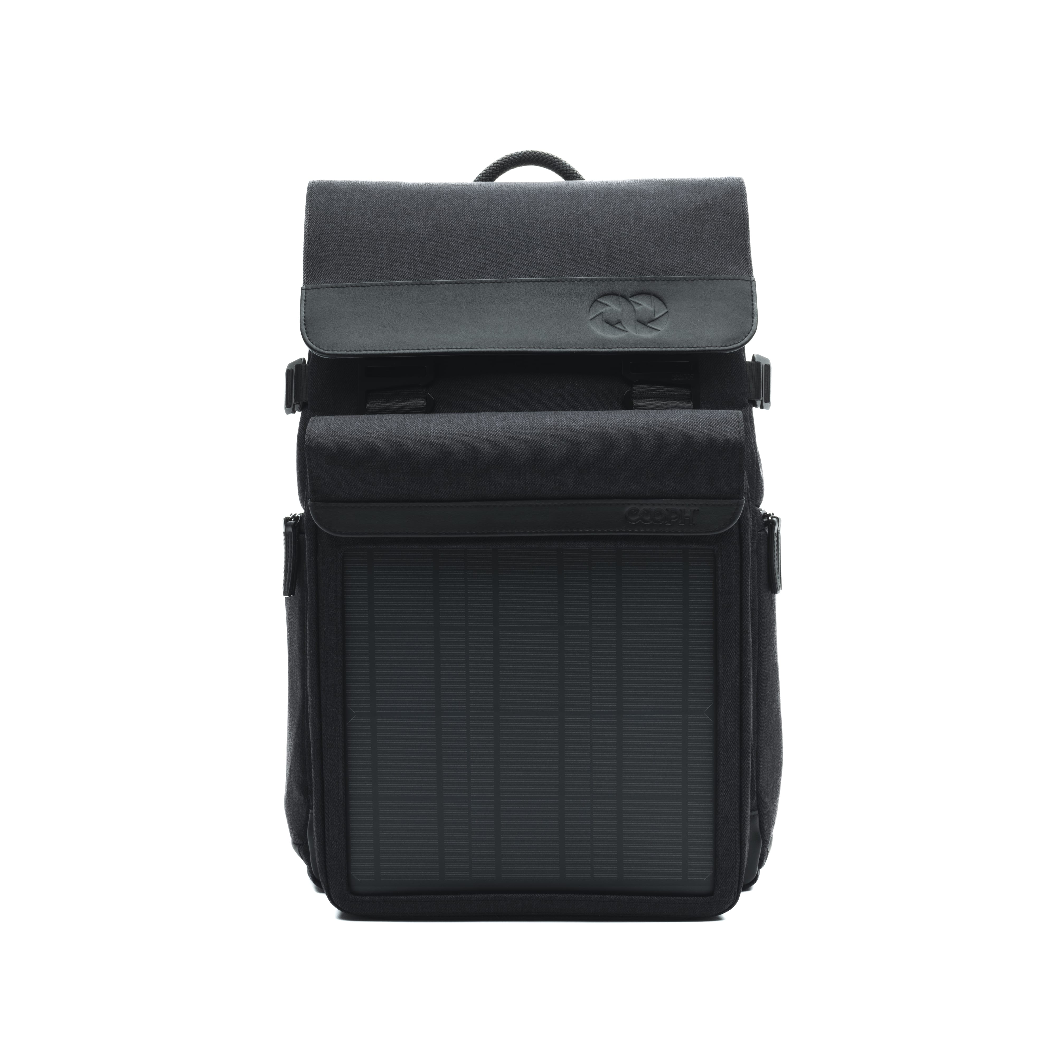 COOPH HelioFlex Solar Front Bag Tasche Charcoal Black USB-C