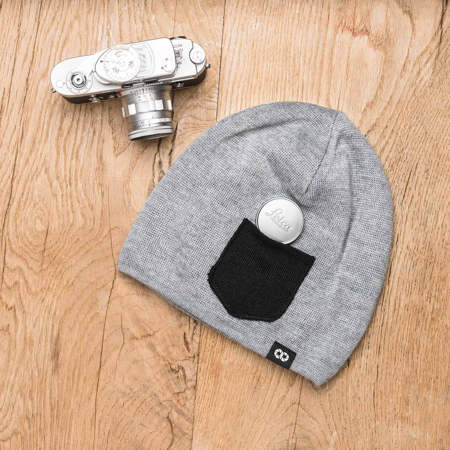 COOPH Beanies Winter Mütze Heather Gray/Black Fleecefach