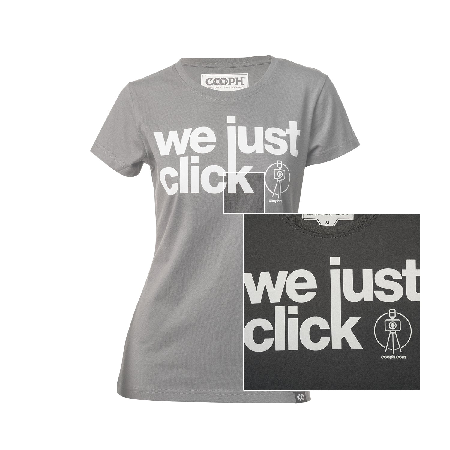 COOPH CLICK T-Shirt Damen Grafik-Print Baumwolle