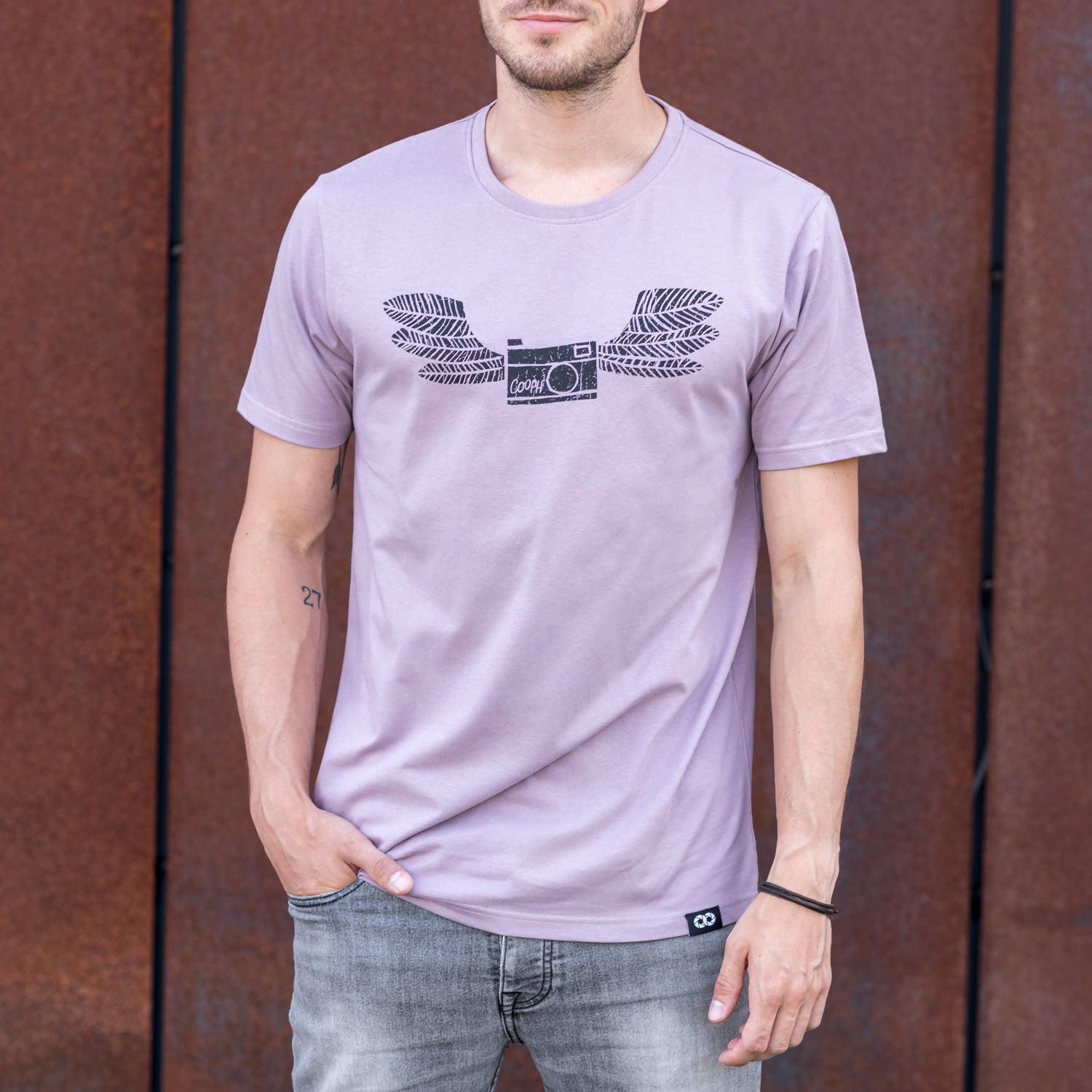 COOPH T-Shirts Flycam T-Shirt Herren Größe M Print