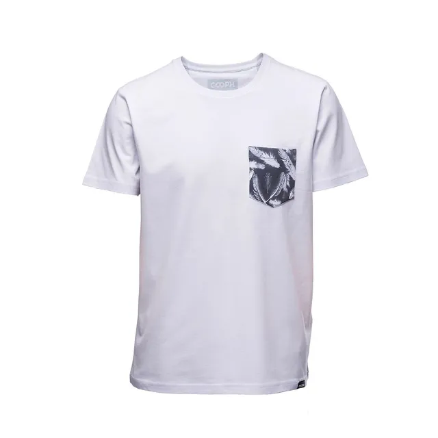 COOPH CYANOTYPE Pocket T-Shirt Herren Mikrofaser-Tasche