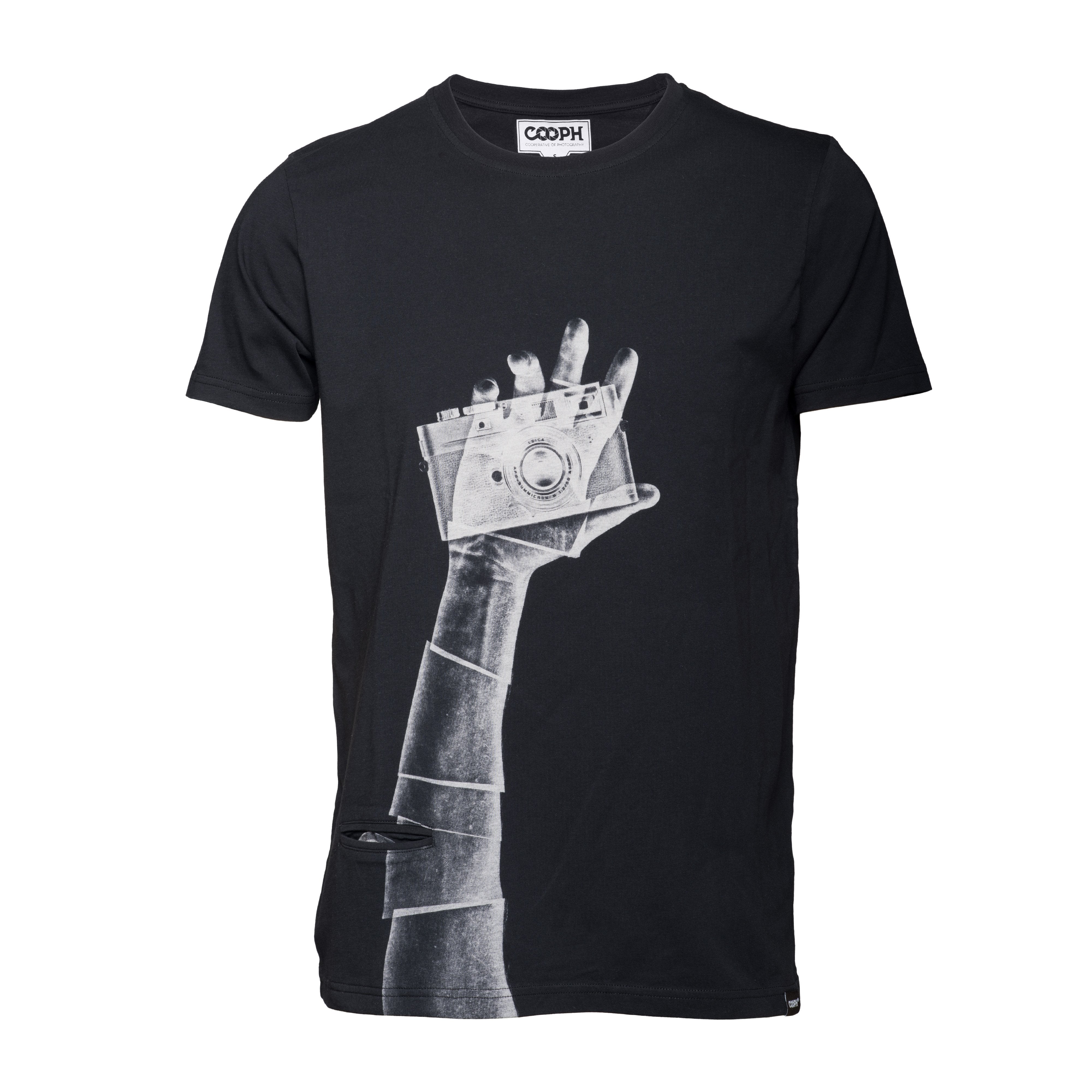 COOPH Snapographer Lens Pocket T-Shirt schwarz Gr. M