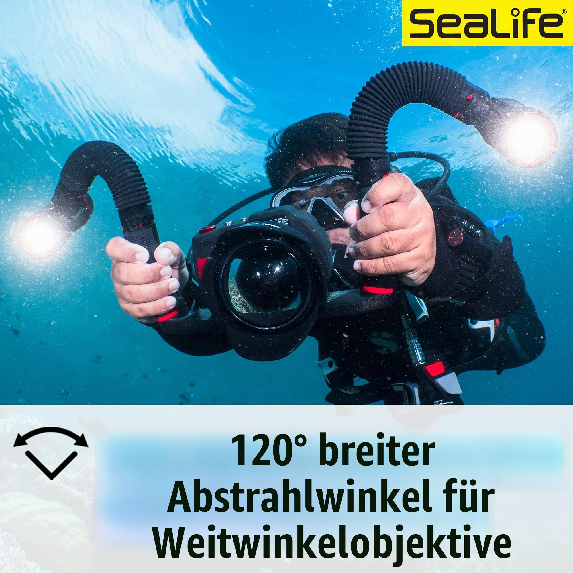 SeaLife Sea Dragon 2500 Tauchlampe SL671 Licht-Kit 60m
