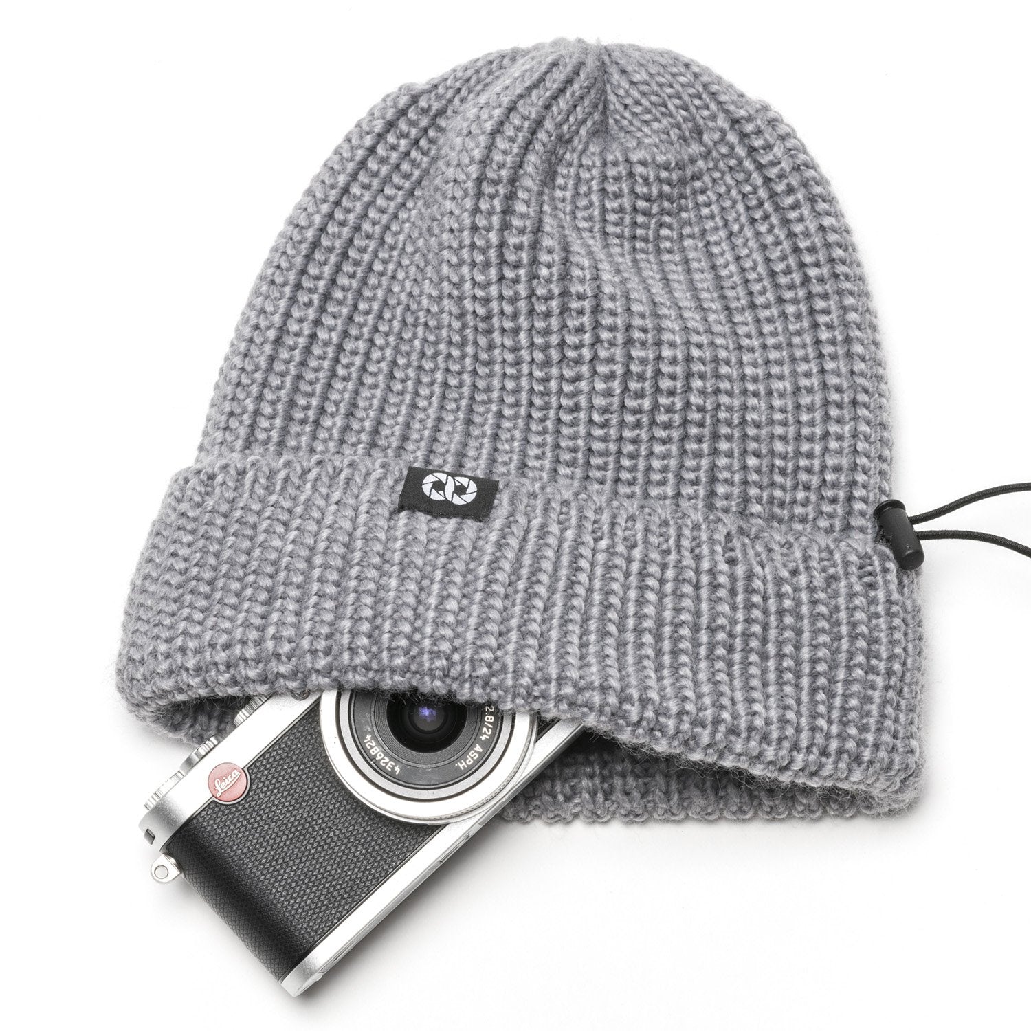 COOPH KNIT Pouch Beanie Strickmütze Kameratasche kurz