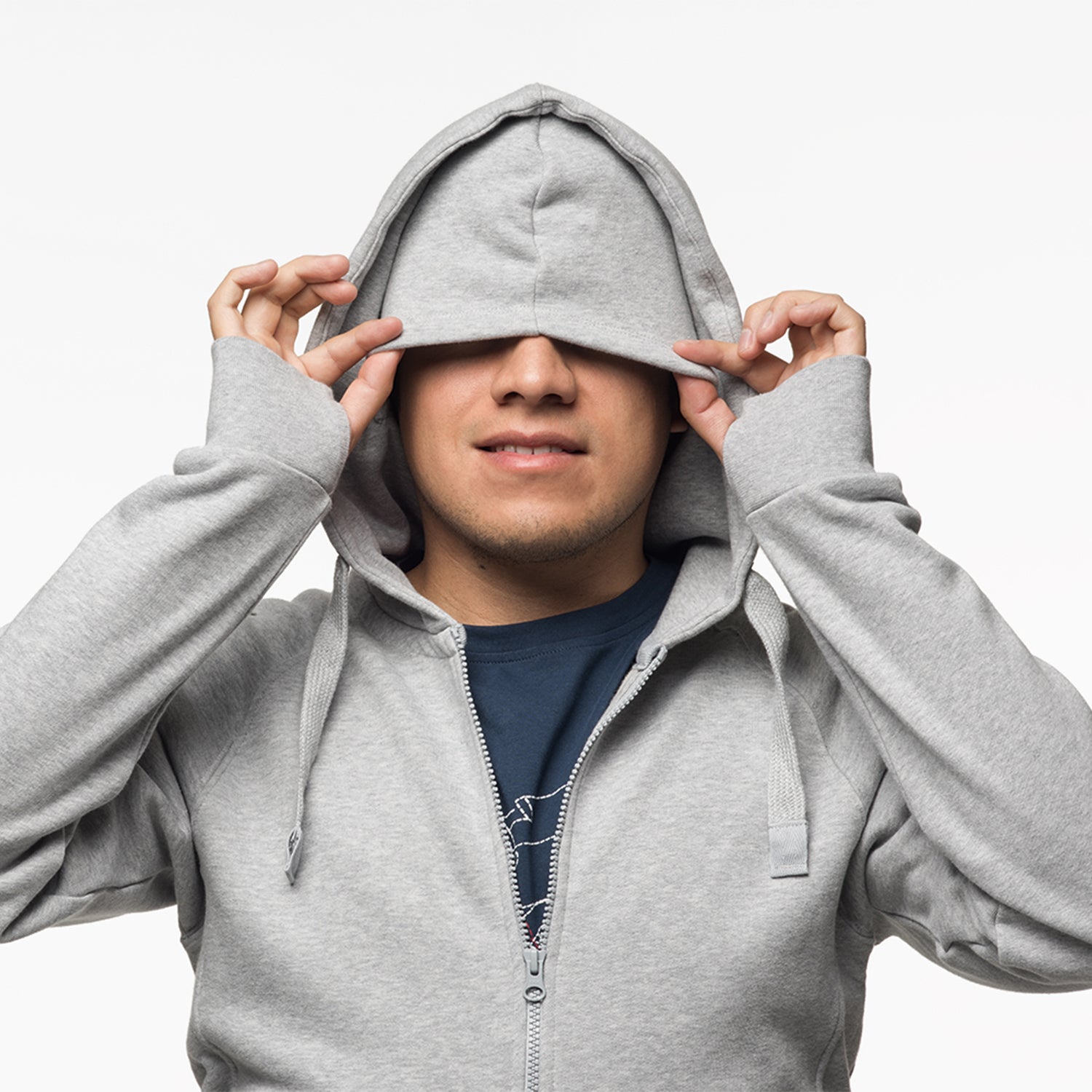 COOPH Original Raglan Hoodie Herren grau Größe M Baumwolle
