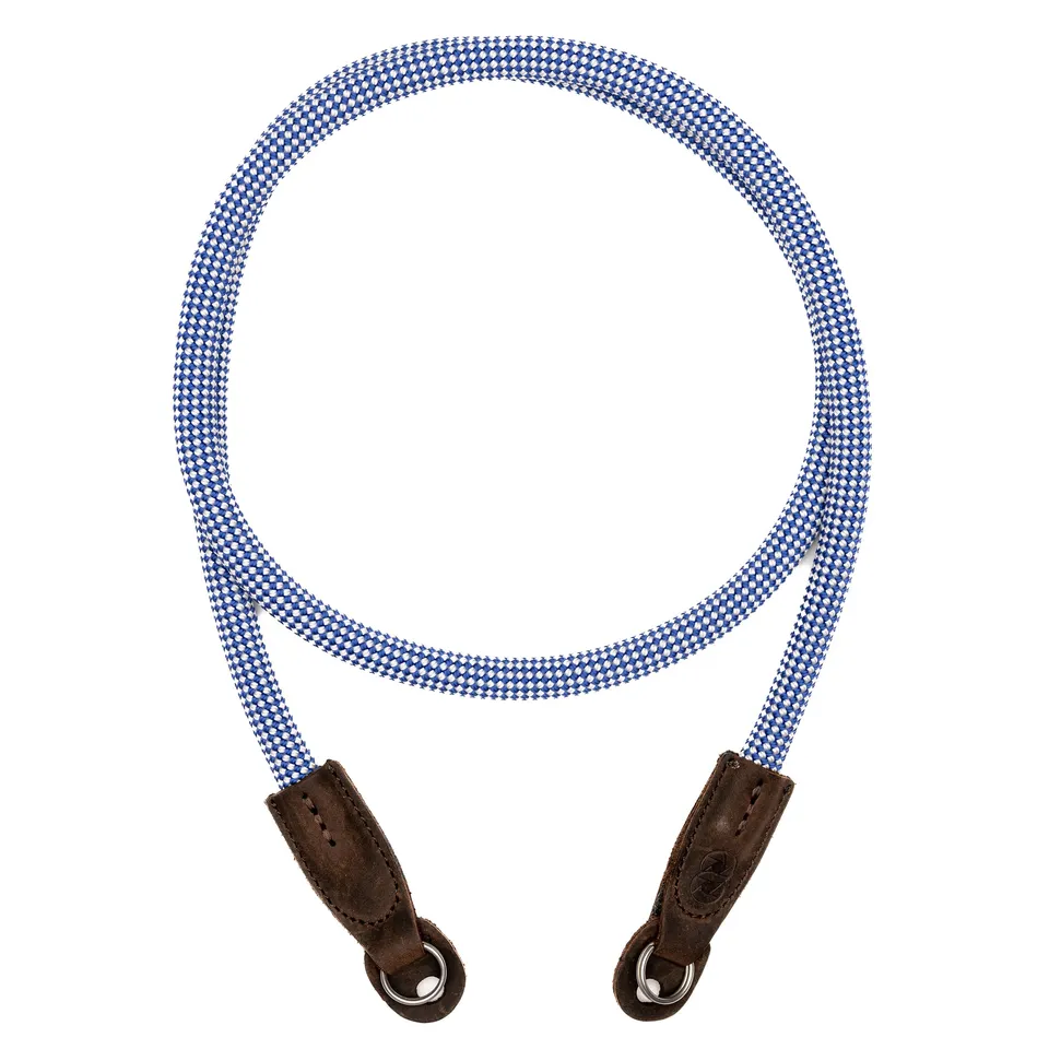 COOPH Bavaria Kameragurt Blau-Weiß 115 cm Stahlring