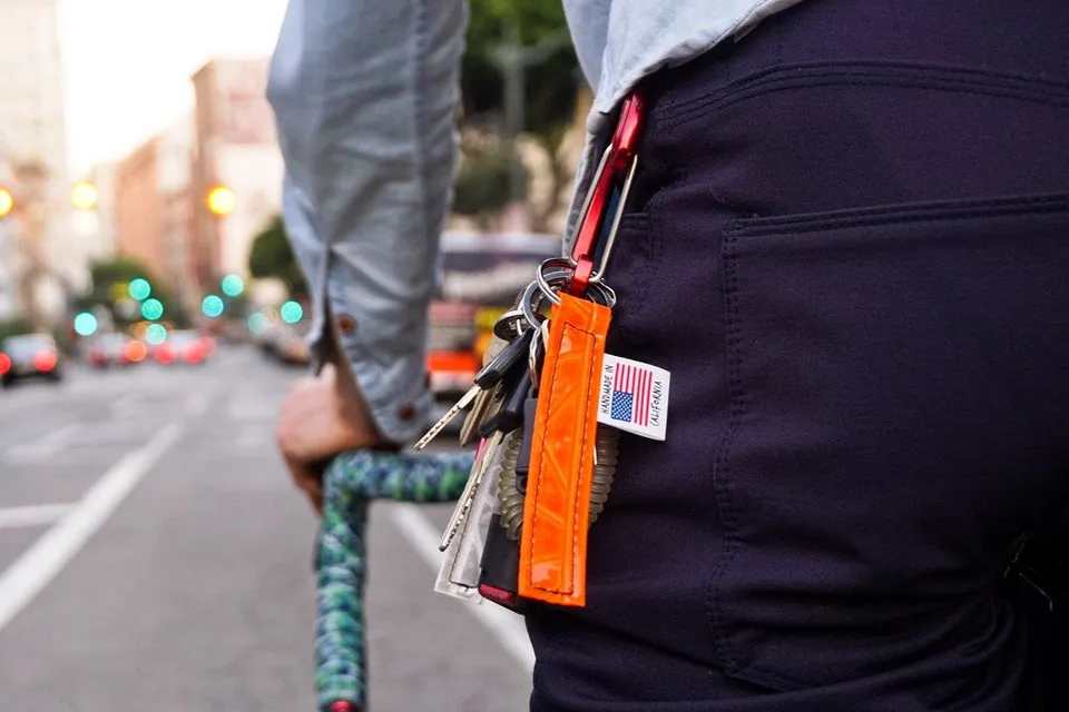 Road Runner Reflective Keychain Schlüsselanhänger Blaze Orange