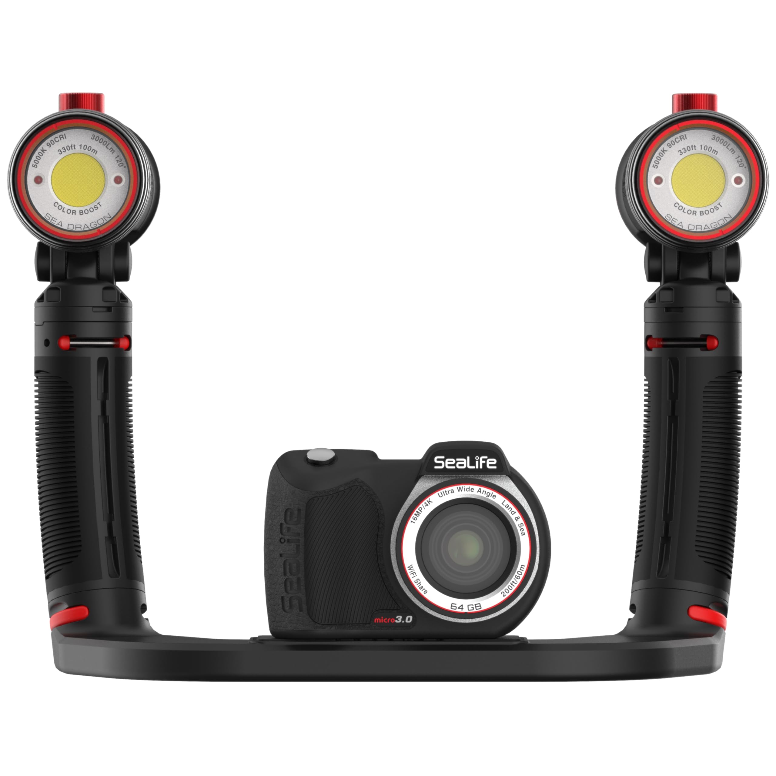 SEA LIFE Sea Dragon Duo 6000 Unterwasser LED Set 2x3000 Lumen