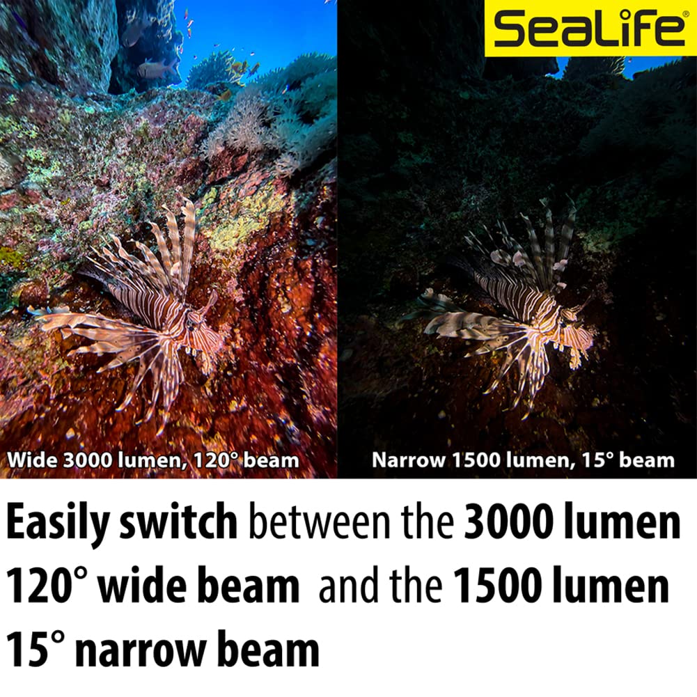 SeaLife Sea Dragon 3000SF Pro Dual Beam Unterwasser-Licht Rot