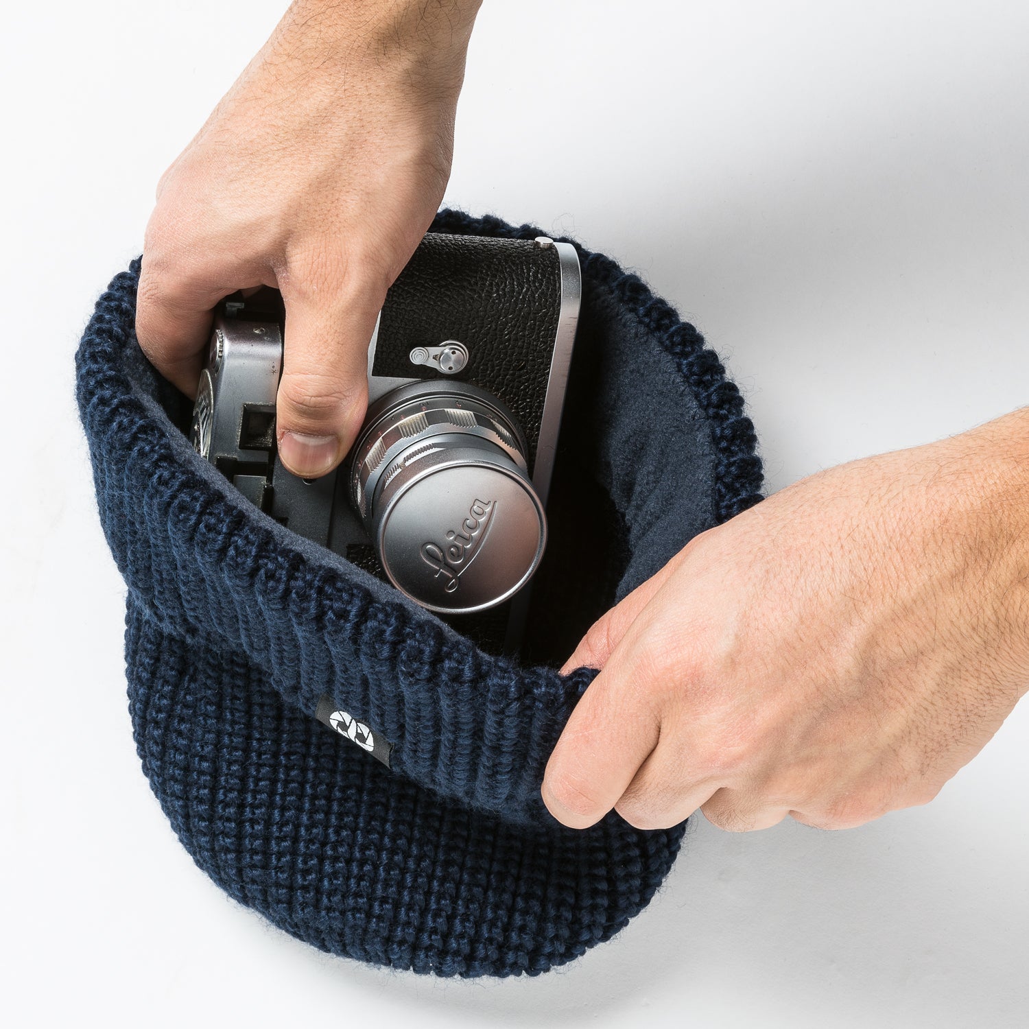 COOPH Pouch Beanie Knit Long Mütze Kamera-Tasche