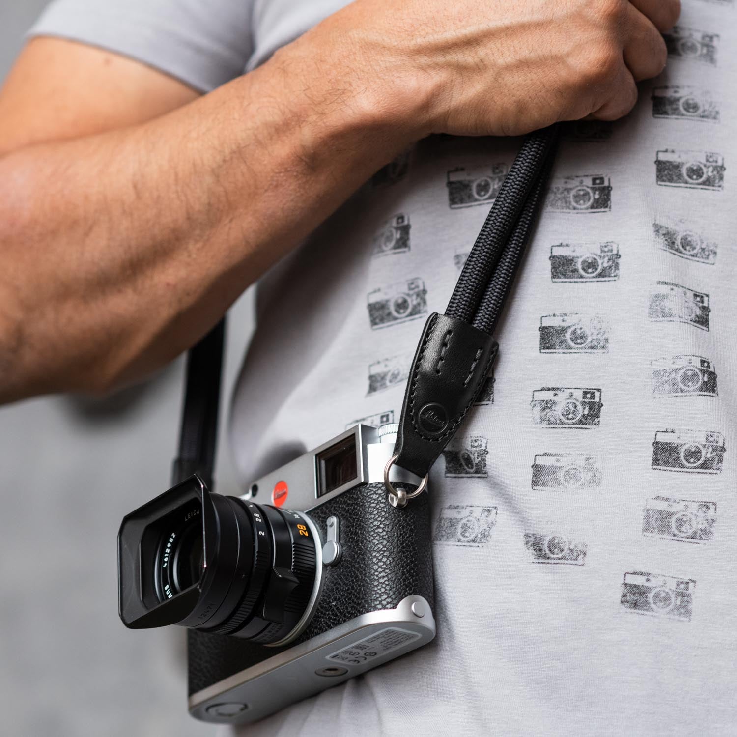 COOPH Leica Double Rope Strap Kameragurt Schwarz 126cm