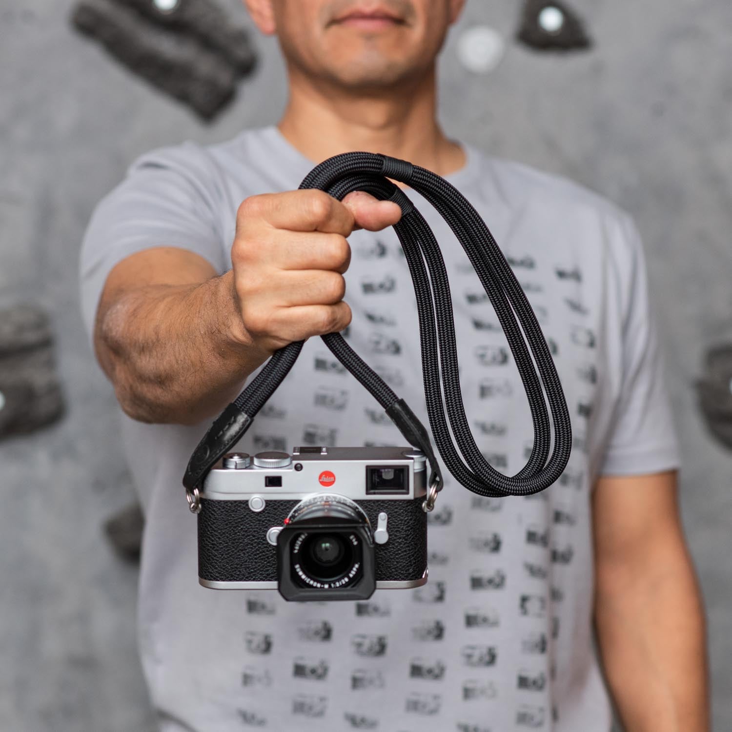 COOPH Leica Double Rope Strap Kameragurt Schwarz 126cm