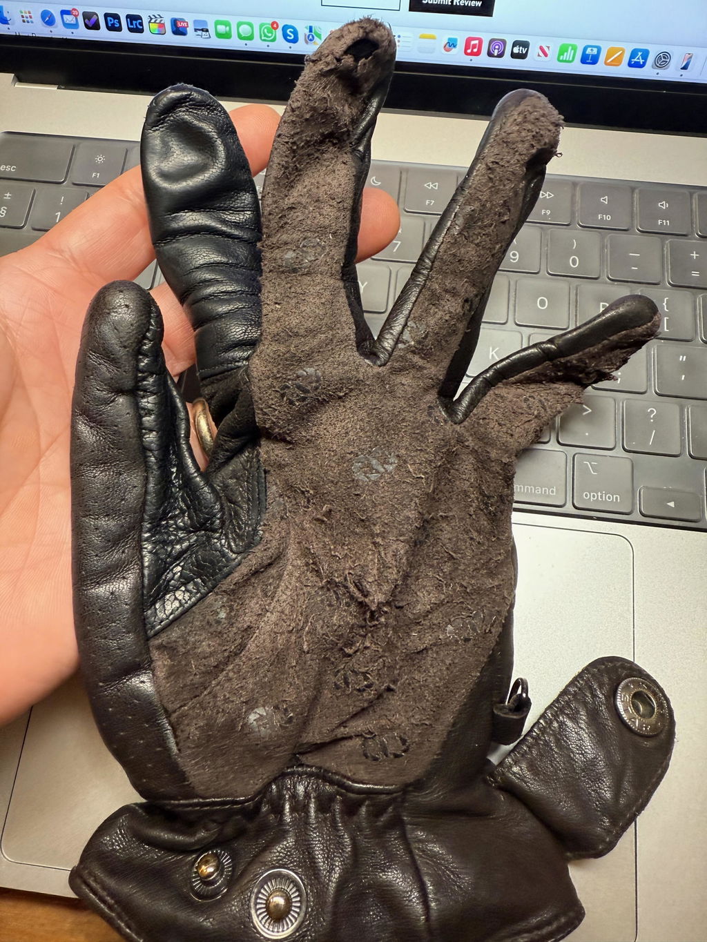 COOPH Original Photo Glove Fotohandschuhe Schwarz Leder