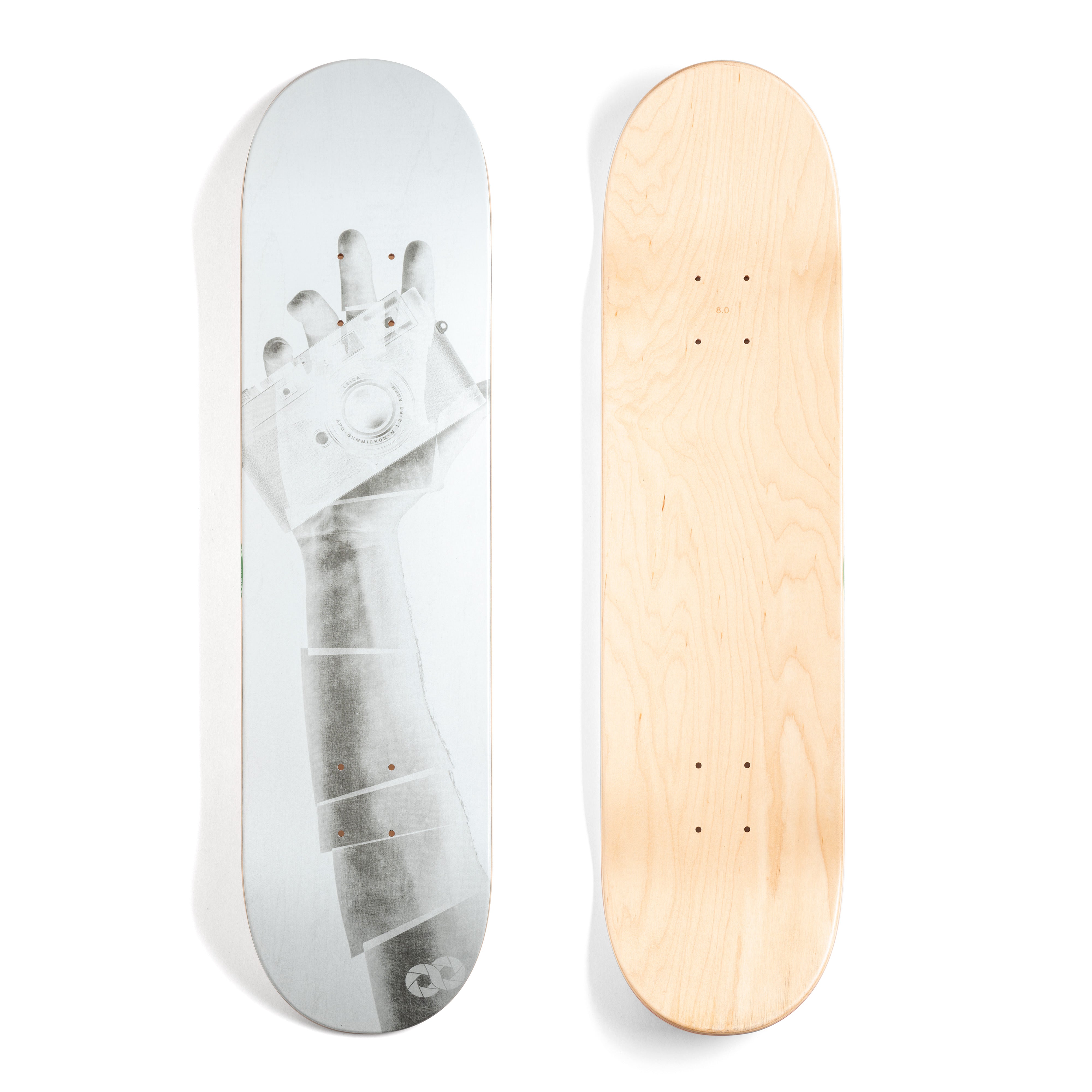COOPH Art Prints HAND Skateboard Deck 8 Zoll Fotomotiv