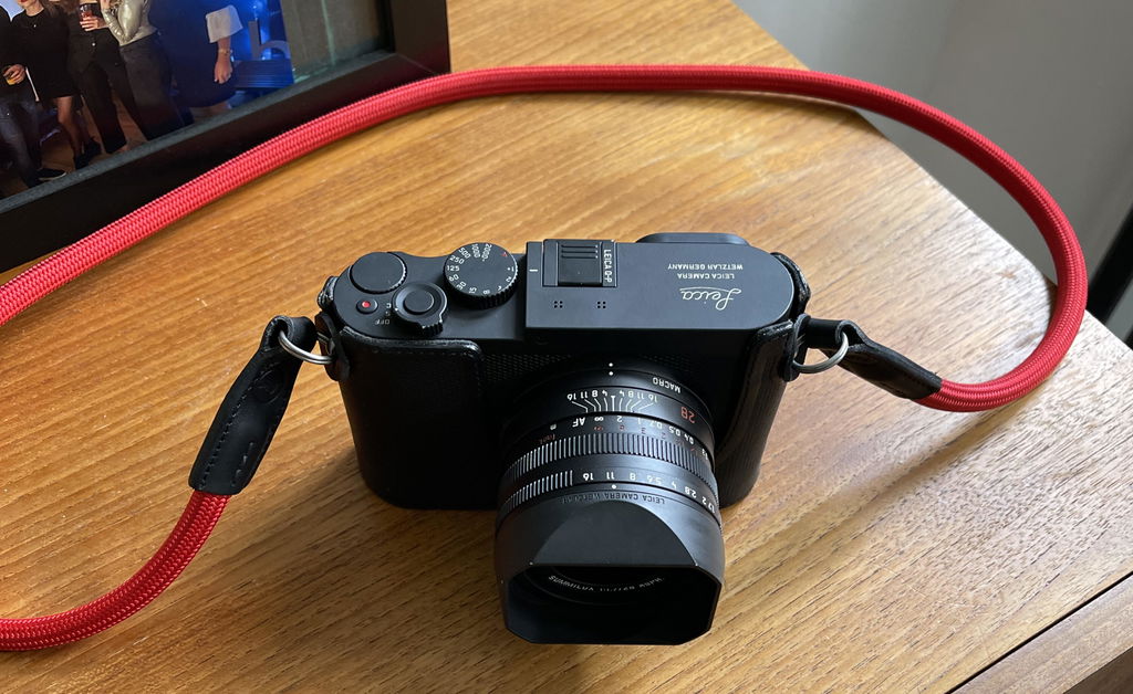 COOPH Leica Rope Strap Kameragurt Schwarz 100 cm Stahlring