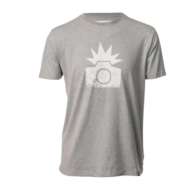 COOPH FLASH T-Shirt Fotografen Heather Gray klassischer Schnitt