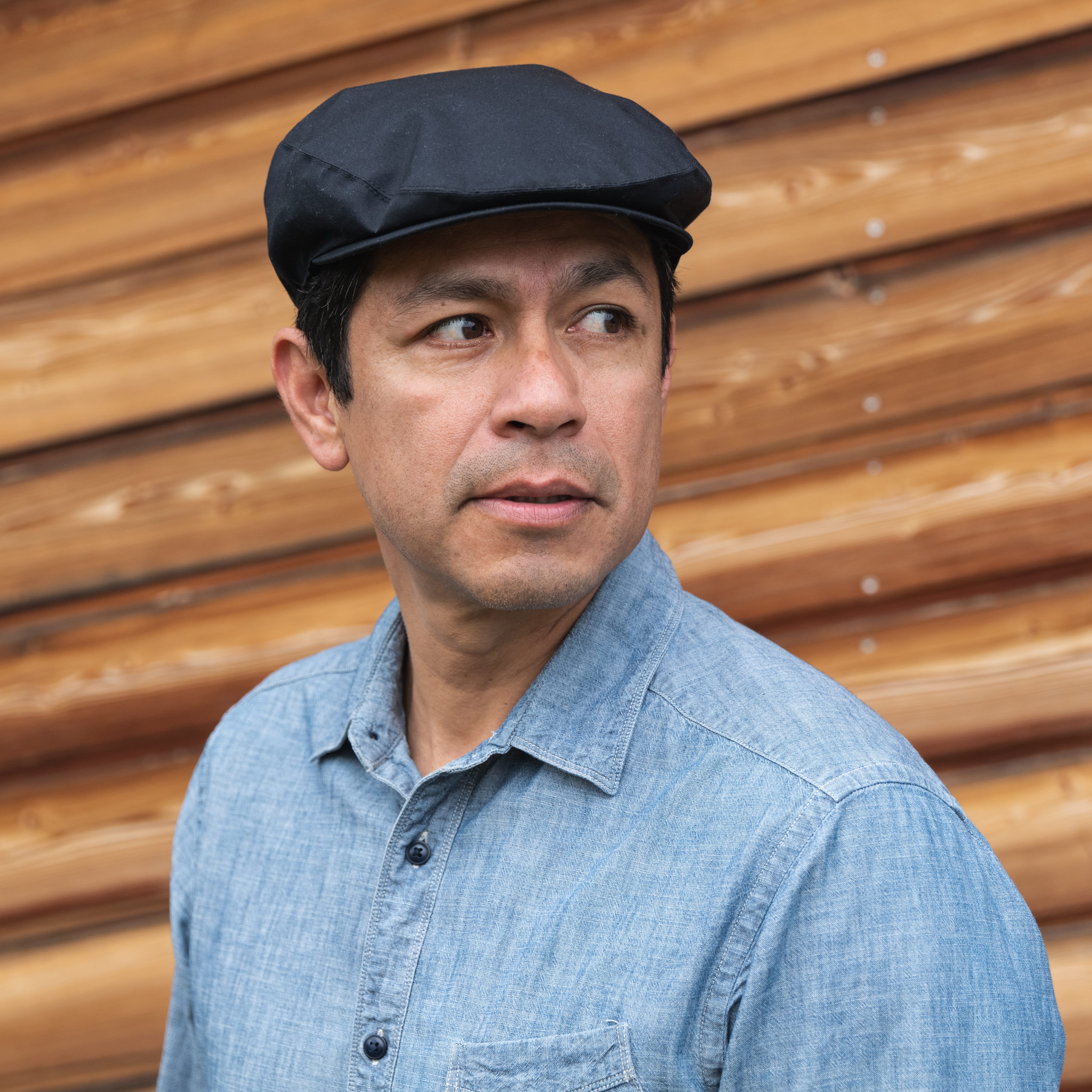 COOPH Field Flatcap Schiebermütze Baumwolle Schwarz