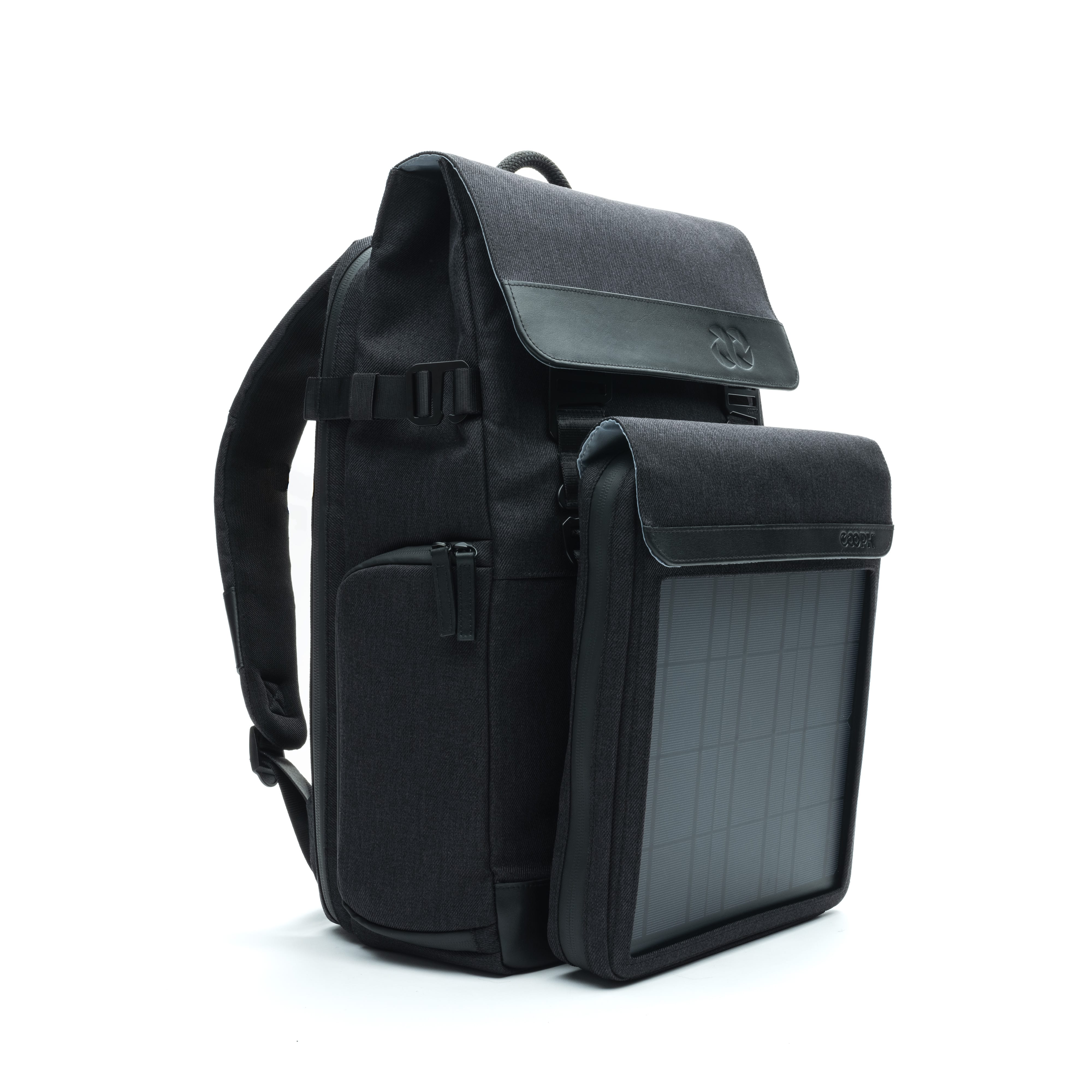 COOPH HelioFlex Solar Front Bag Tasche Charcoal Black USB-C
