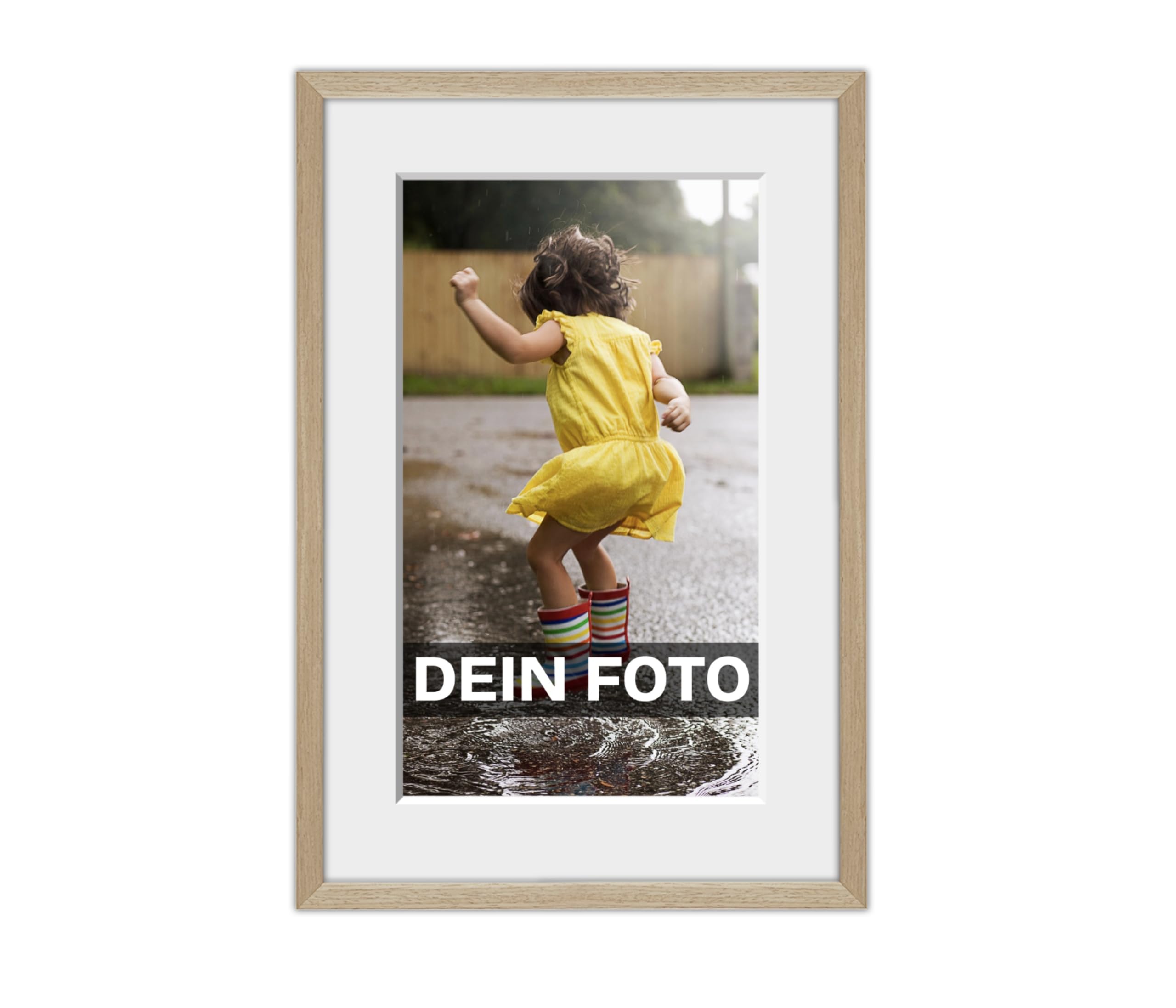 Pixum Bild im Rahmen Poster Eiche 30x20 Hochformat