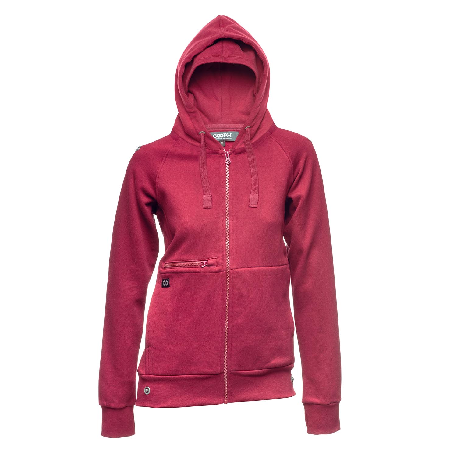COOPH Original Raglan Hoodie Damen grau Kapuzenpullover