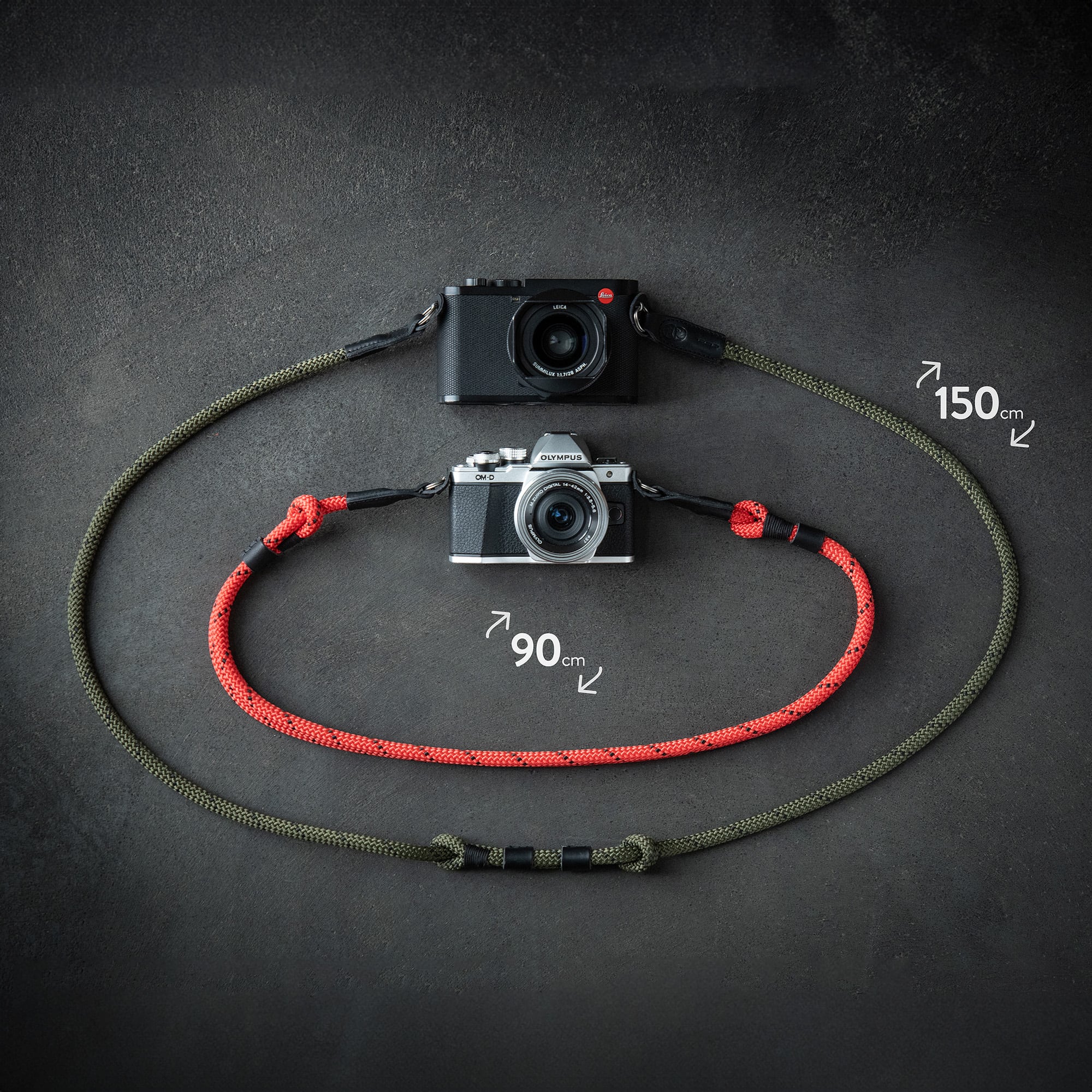 COOPH Rope Kameragurt verstellbar 90-150cm Panther